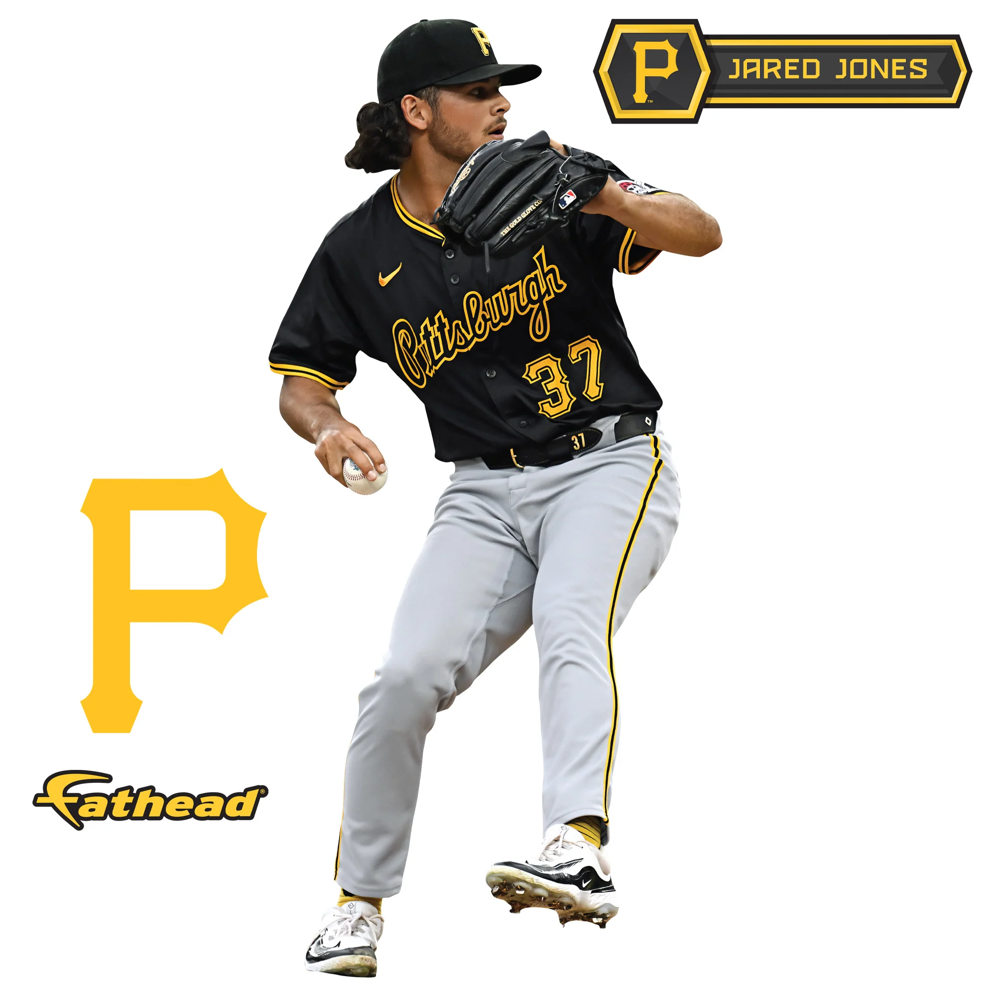 Jared Jones - RealBig Collection - Official MLB - Pittsburgh Pirates - Reusable Vinyl Wall Decals - Image 8