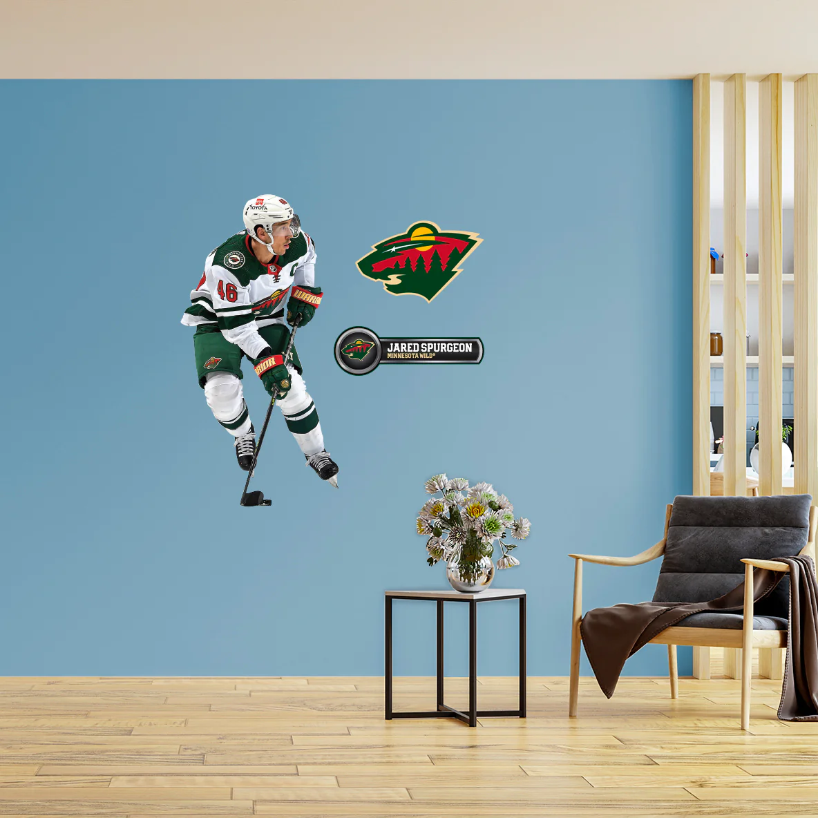 Jared Spurgeon - RealBig Collection - Official NHL - Minnesota Wild - Reusable Vinyl Wall Decals - Image 3