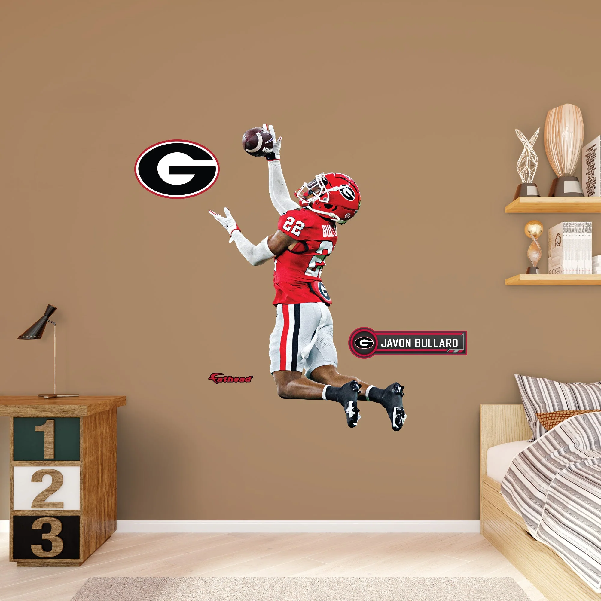 Javon Bullard - RealBig NIL Collection - Official NCAA - Georgia Bulldogs - Reusable Vinyl Wall Decals - Image 6