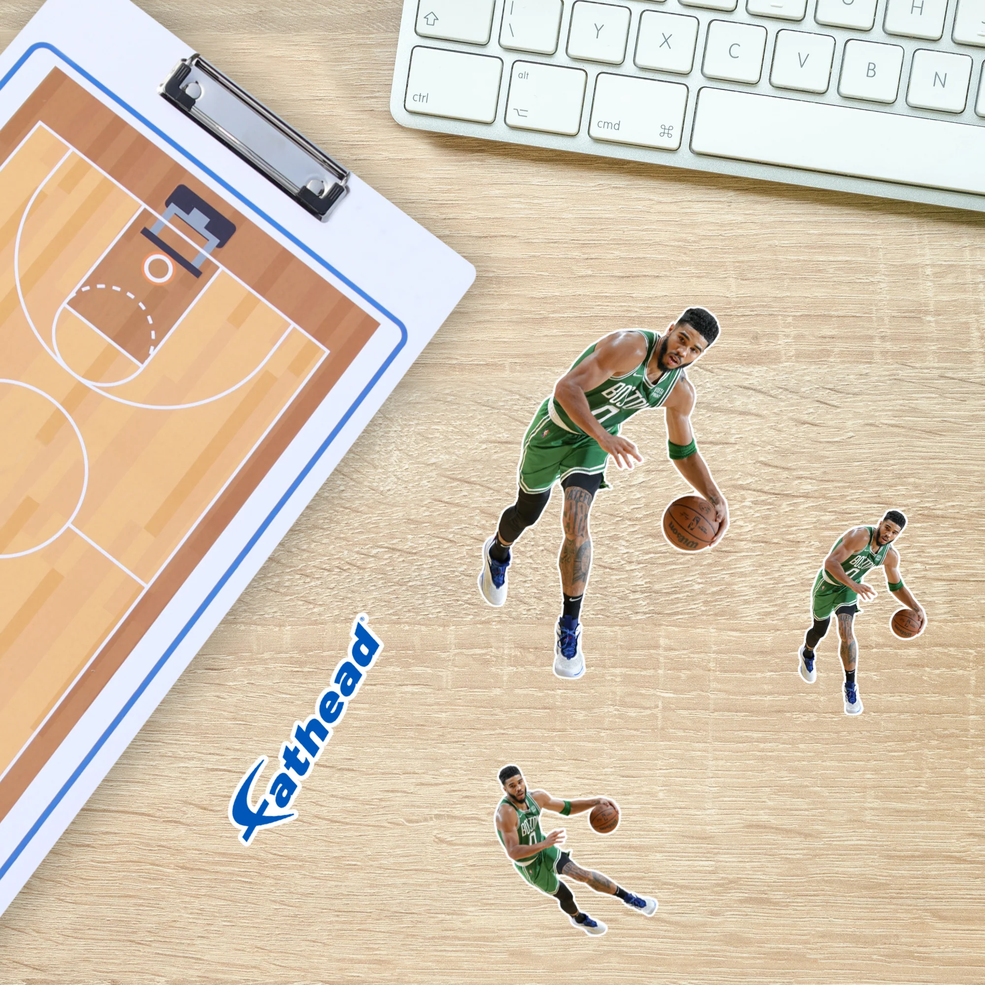 Jayson Tatum - 5 Minis (Mixed Sizes) - Official NBA - Boston Celtics - Reusable Vinyl Decals - Image 2