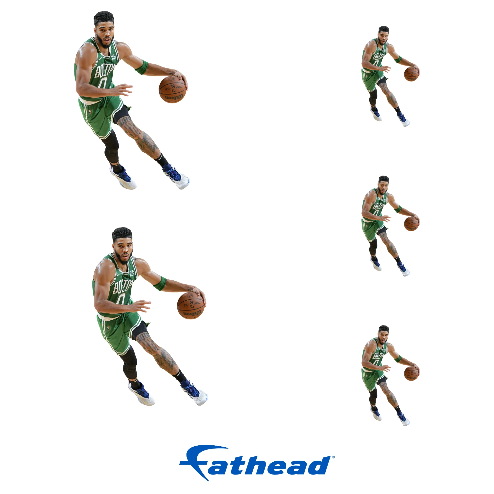 Jayson Tatum - 5 Minis (Mixed Sizes) - Official NBA - Boston Celtics - Reusable Vinyl Decals - Image 3