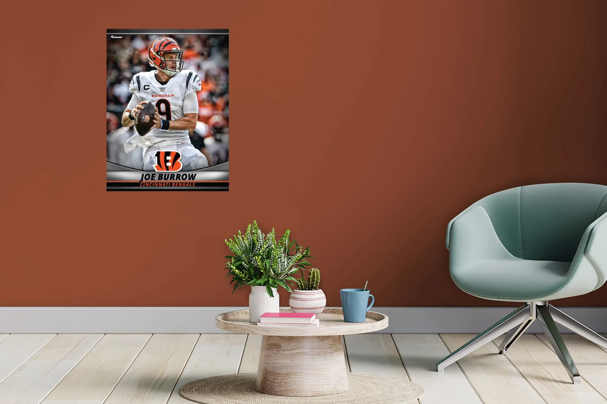 Joe Burrow - GameStars Series - Peel & Stick Poster - Official NFL - Cincinnati Bengals - Reusable Vinyl Wall Decal - Image 6