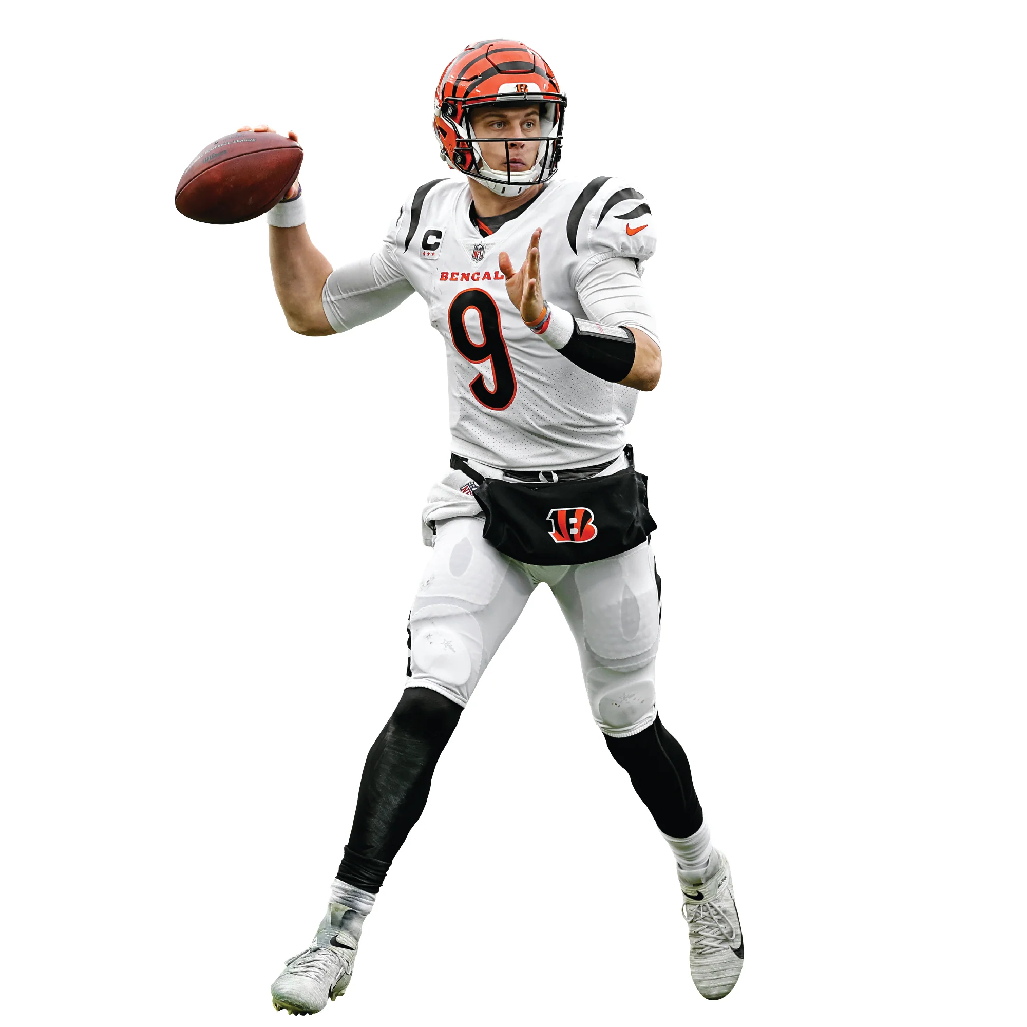 Joe Burrow - RealBig Pass Collection - Official NFL - Cincinnati Bengals - Reusable Vinyl Wall Decals - Image 4