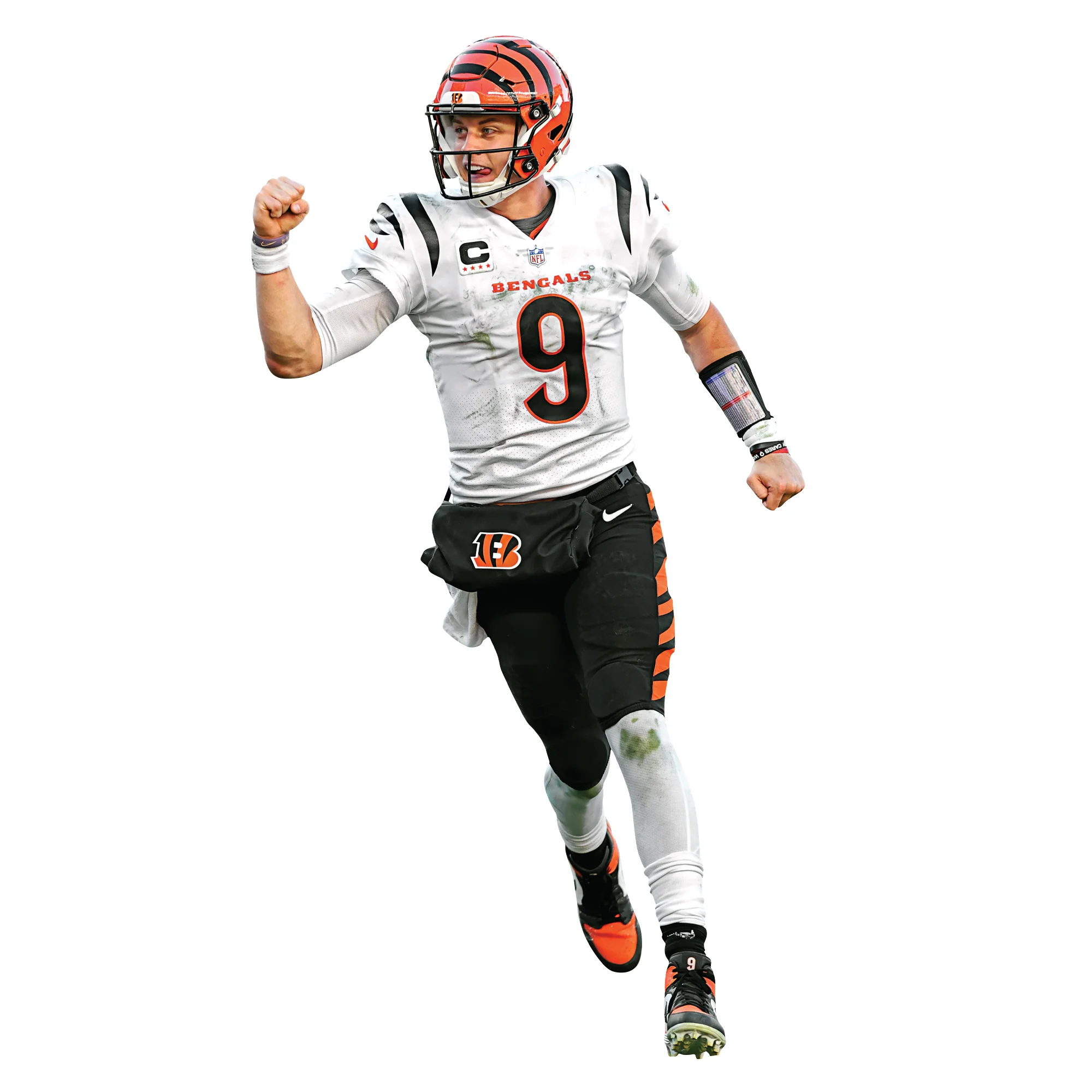 Joe Burrow - RealBig Fist Pump Collection - Official NFL - Cincinnati Bengals - Reusable Vinyl Wall Decals - Image 5