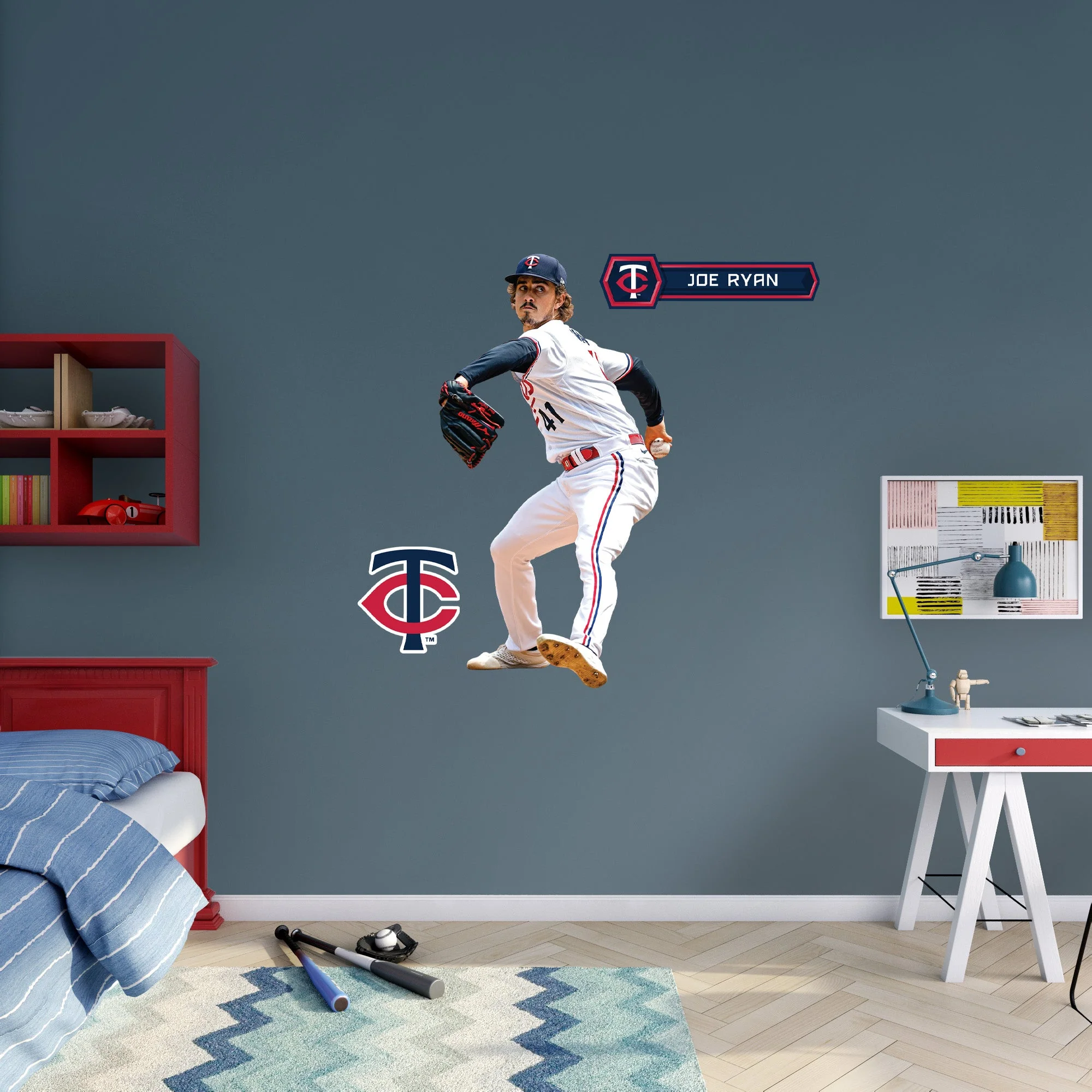 Joe Ryan - RealBig Collection - Official MLB - Minnesota Twins - Reusable Vinyl Wall Decals - Image 6