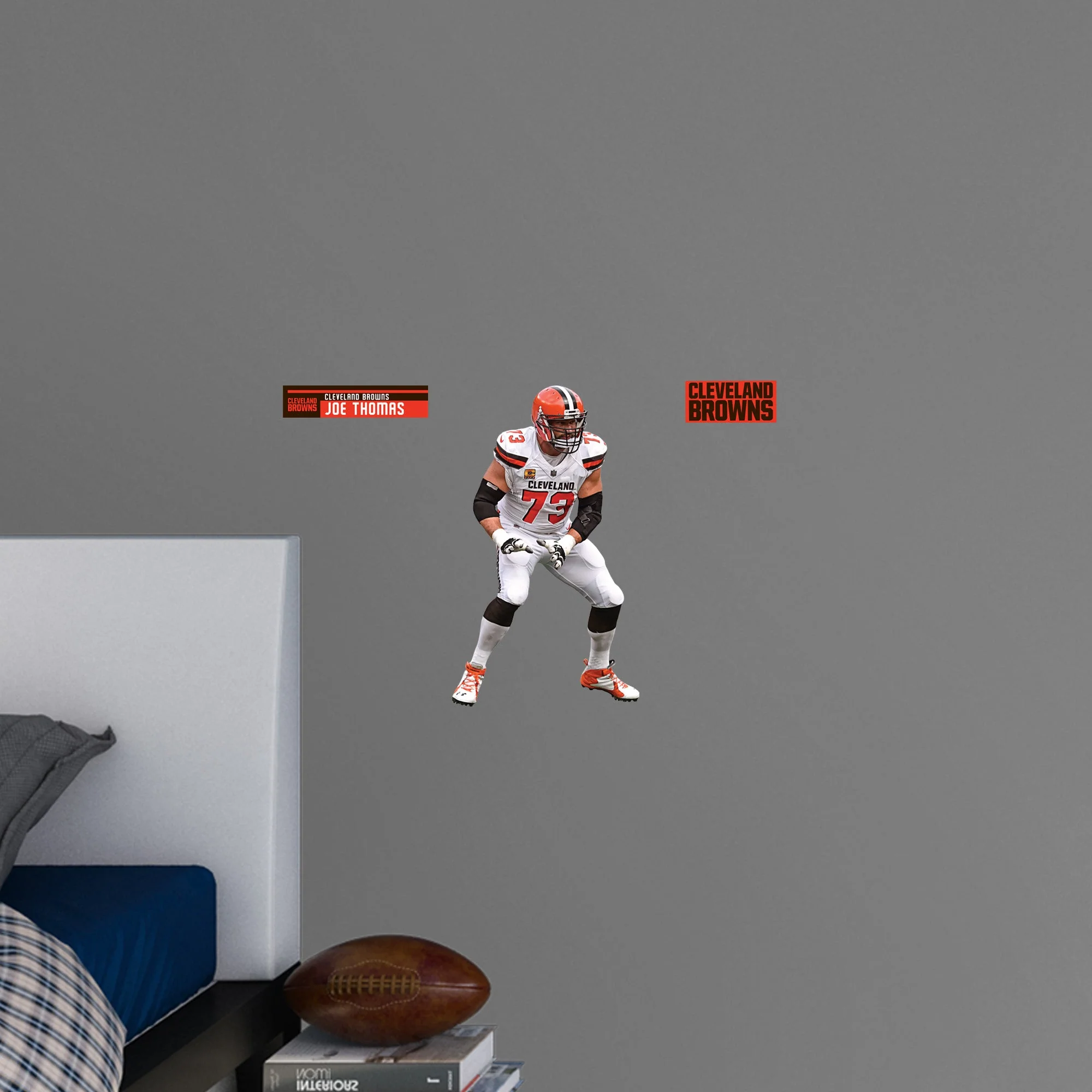 Joe Thomas Legend - RealBig Collection - Official NFL - Cleveland Browns - Reusable Vinyl Wall Decals - Image 7