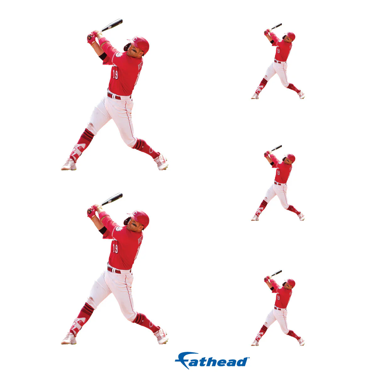 Joey Votto - 5 Player Minis (Mixed Sizes) - Official MLB - Cincinnati Reds - Reusable Vinyl Decals - Image 3