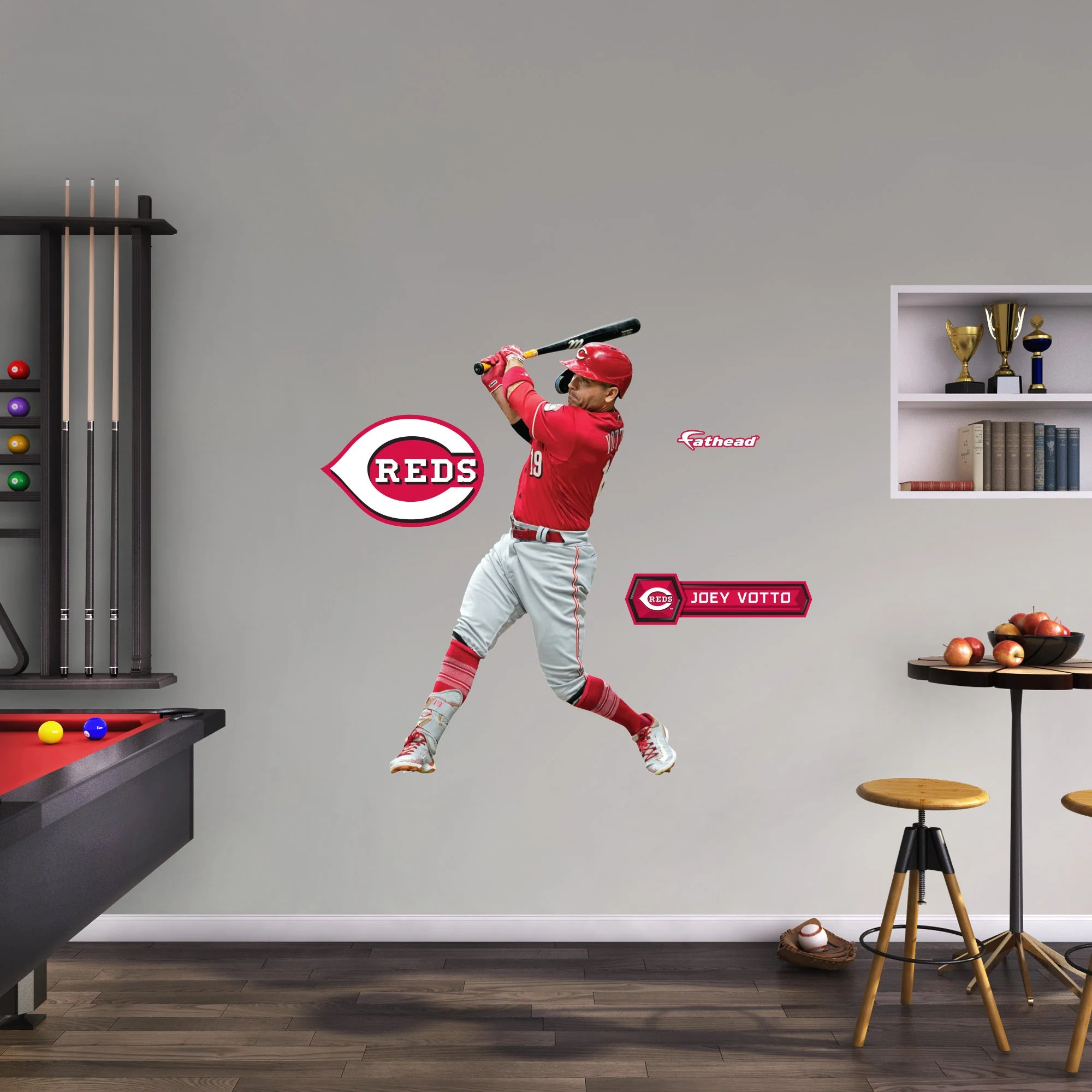 Joey Votto - RealBig Collection - Official MLB - Cincinnati Reds - Reusable Vinyl Wall Decals #2 - Image 6