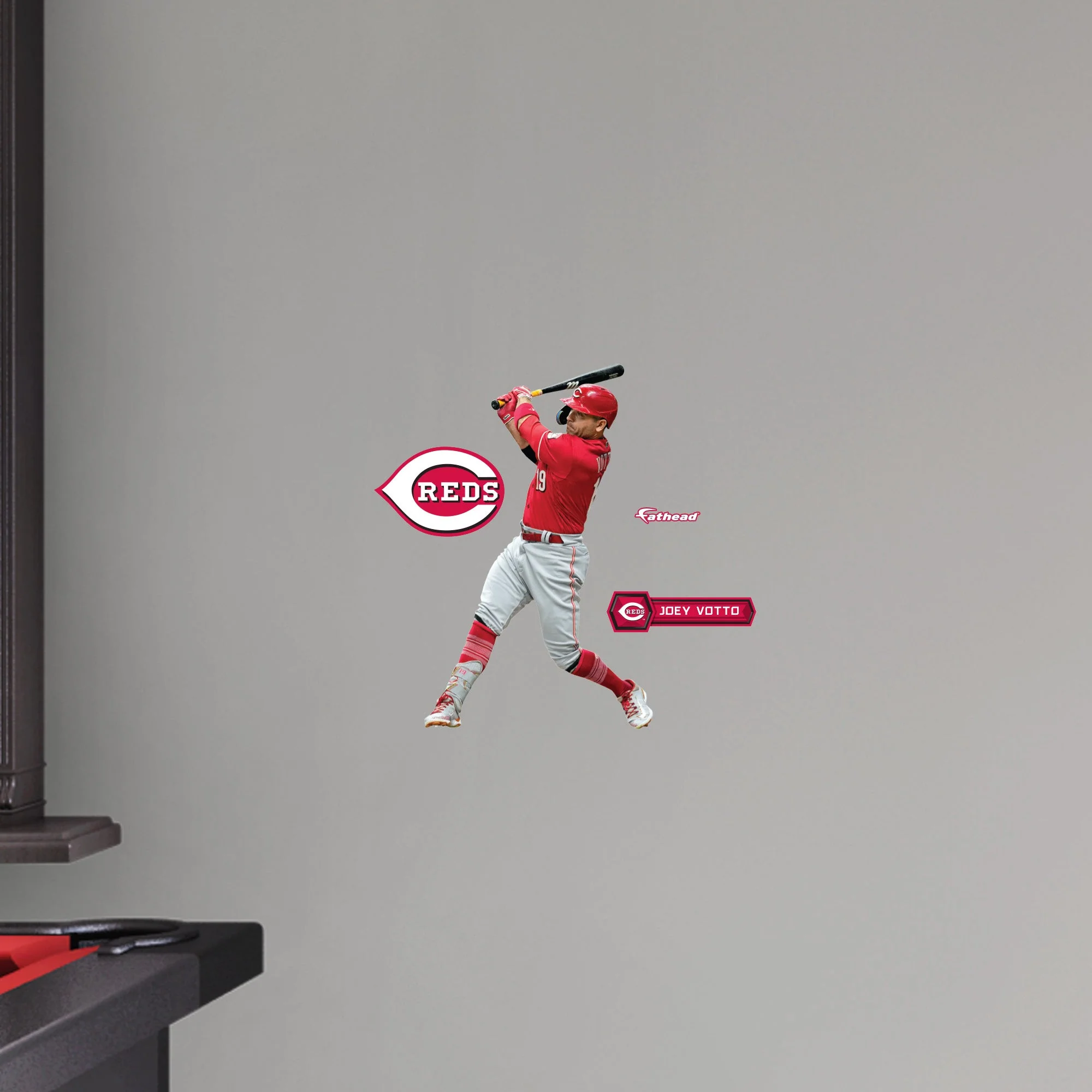 Joey Votto - RealBig Collection - Official MLB - Cincinnati Reds - Reusable Vinyl Wall Decals #2 - Image 7