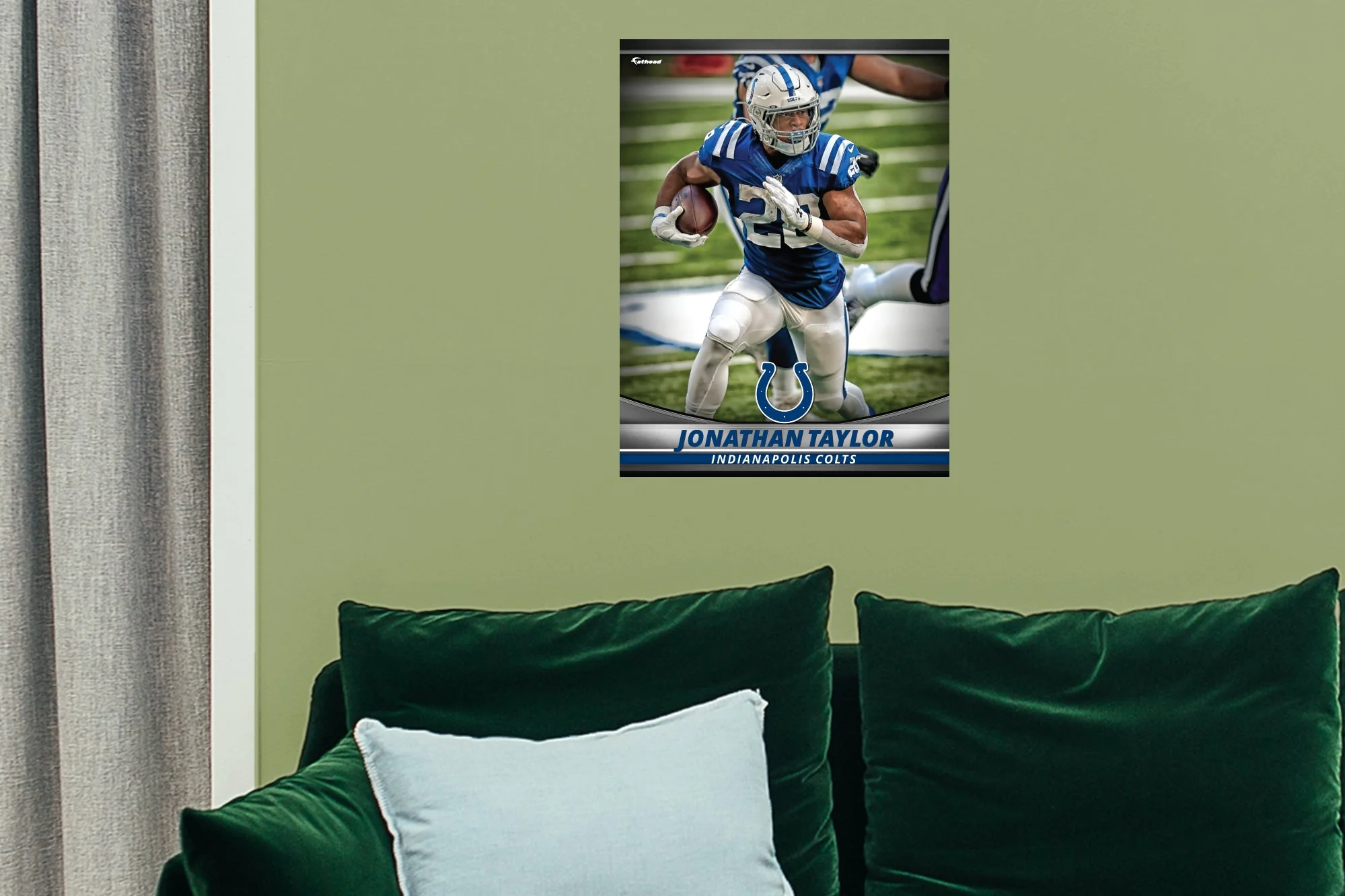 Jonathan Taylor - GameStars Series - Peel & Stick Poster - Official NFL - Indianapolis Colts - Reusable Vinyl Wall Decal - Image 6