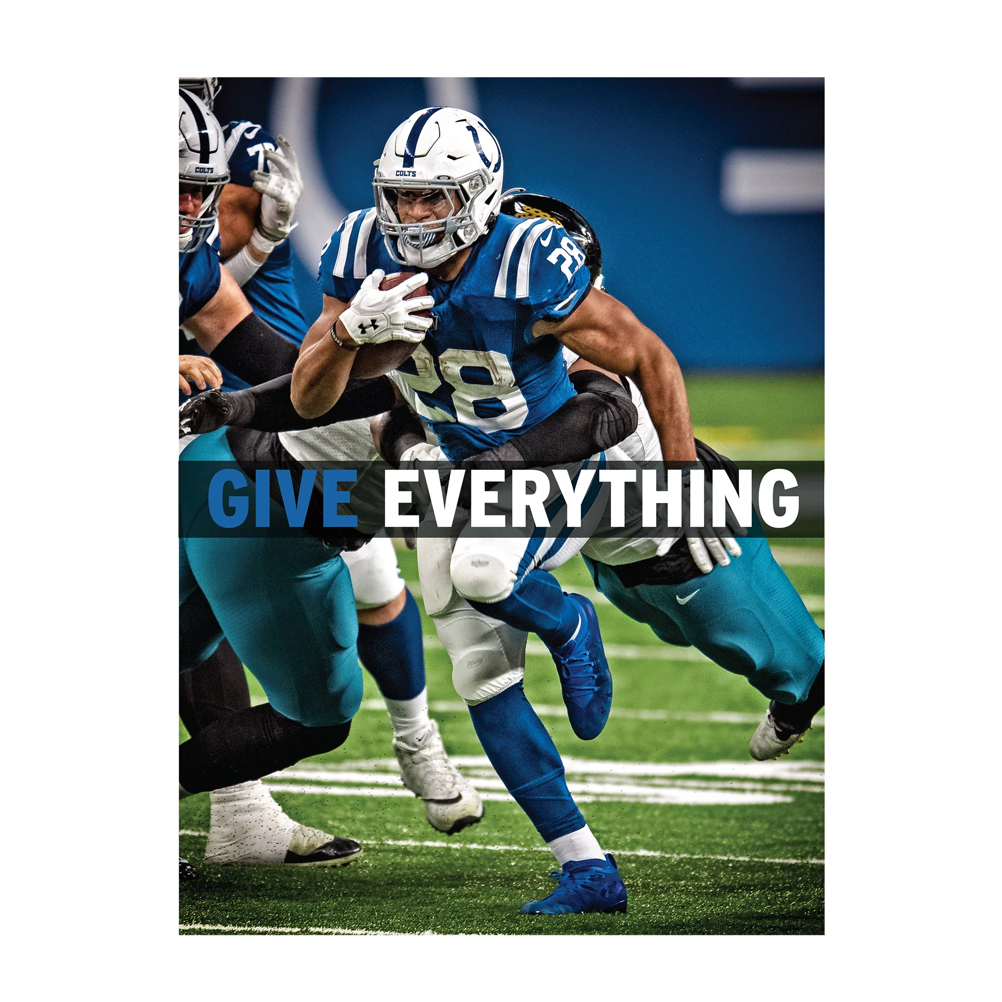 Jonathan Taylor - Motivational - Peel & Stick Poster - Official NFL - Indianapolis Colts - Reusable Vinyl Wall Decal - Image 3