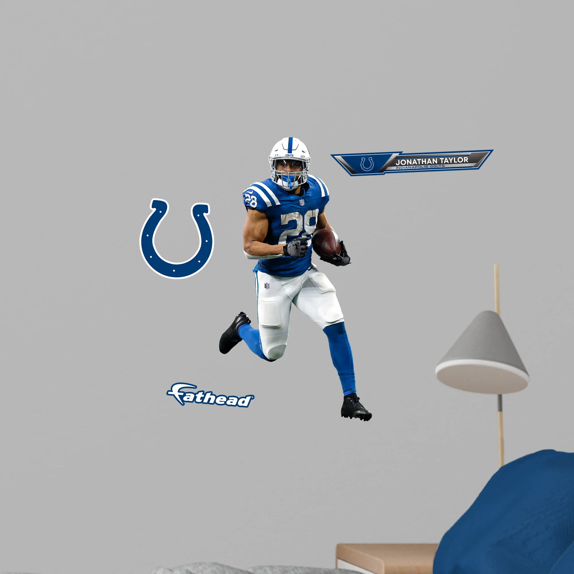 Jonathan Taylor - RealBig Collection - Official NFL - Indianapolis Colts - Reusable Vinyl Wall Decals - Image 7