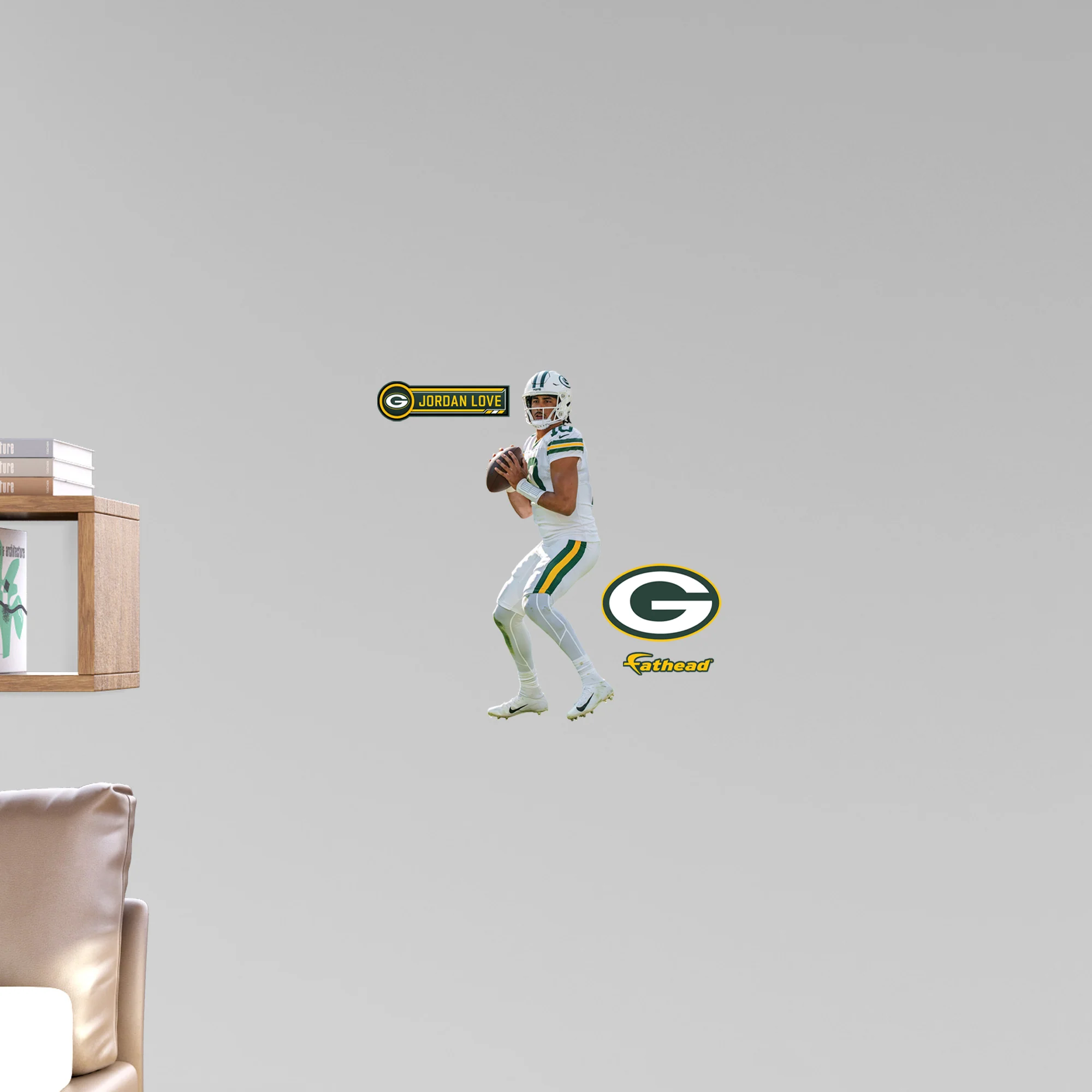 Jordan Love - RealBig Winter Warning Collection - Official NFL - Green Bay Packers - Reusable Vinyl Wall Decals - Image 7