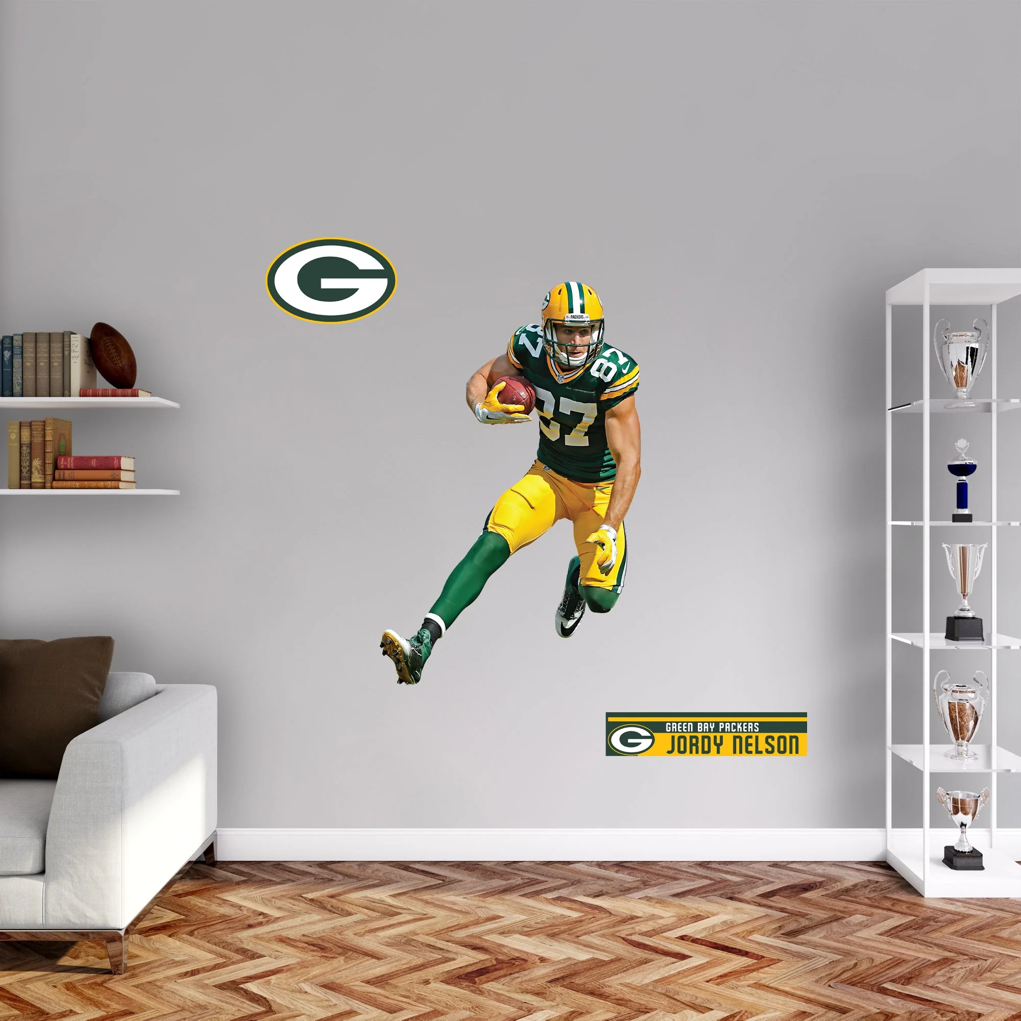 Jordy Nelson - RealBig Legend Collection - Official NFL - Green Bay Packers - Reusable Vinyl Wall Decals - Image 6