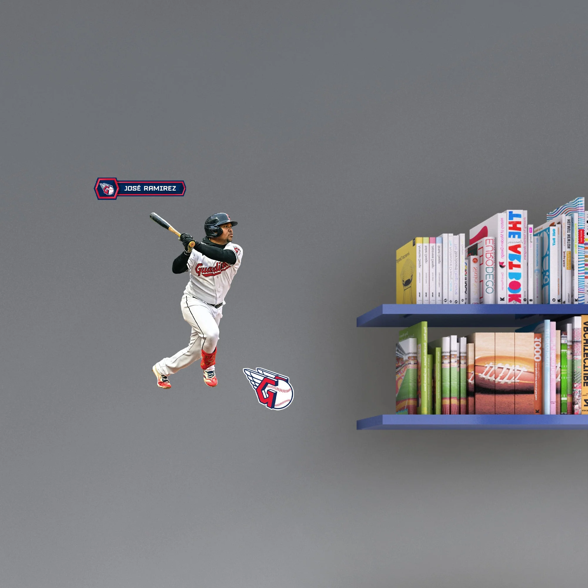 José Ramírez - RealBig Collection - Official MLB - Cleveland Guardians - Reusable Vinyl Wall Decals #2 - Image 7