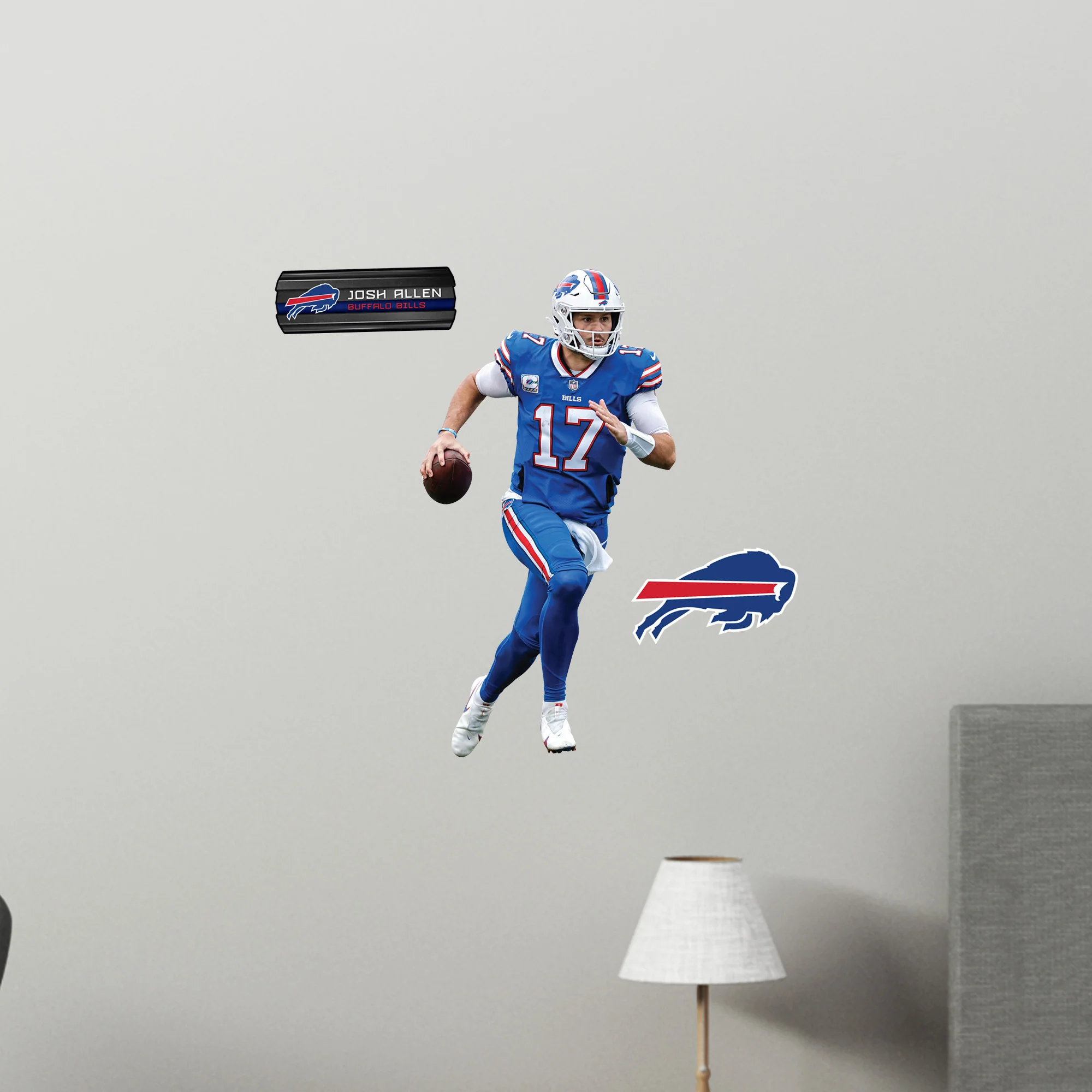 Josh Allen - RealBig Buffalo Breakout Collection - Official NFL - Buffalo Bills - Reusable Vinyl Wall Decals - Image 7