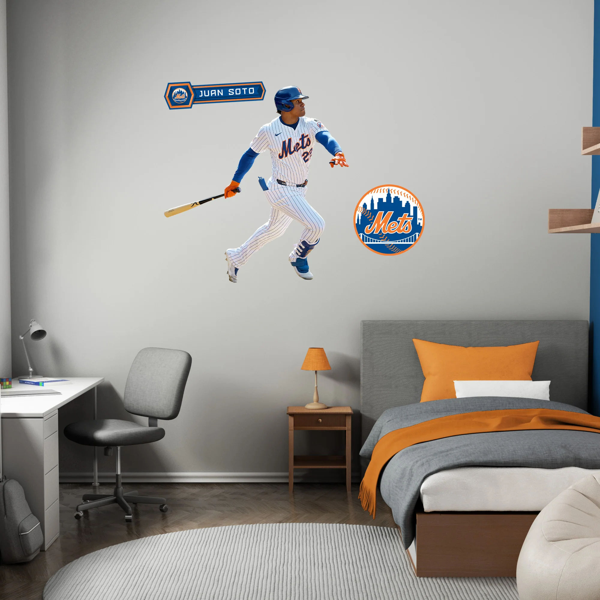 Juan Soto - RealBig Home Collection - Official MLB - New York Mets - Reusable Vinyl Wall Decals - Image 4