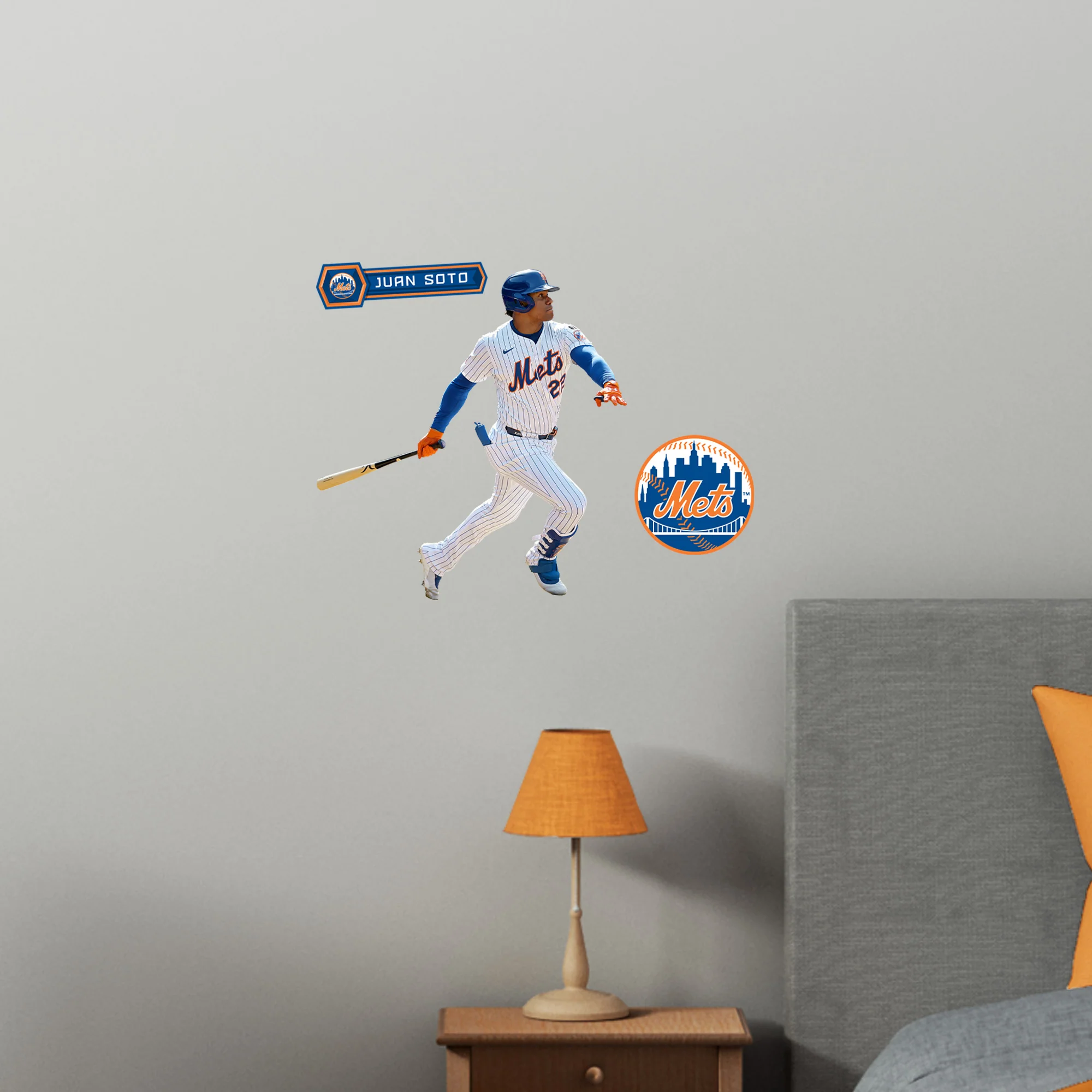 Juan Soto - RealBig Home Collection - Official MLB - New York Mets - Reusable Vinyl Wall Decals - Image 6