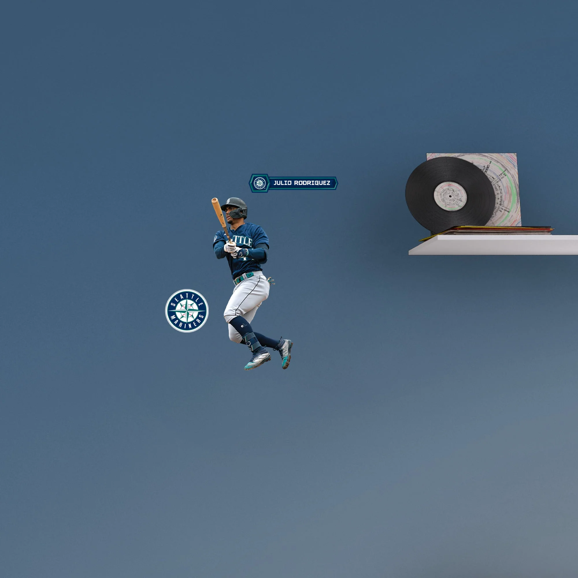 Julio Rodriguez - RealBig Collection - Official MLB - Seattle Mariners - Reusable Vinyl Wall Decals #2 - Image 7
