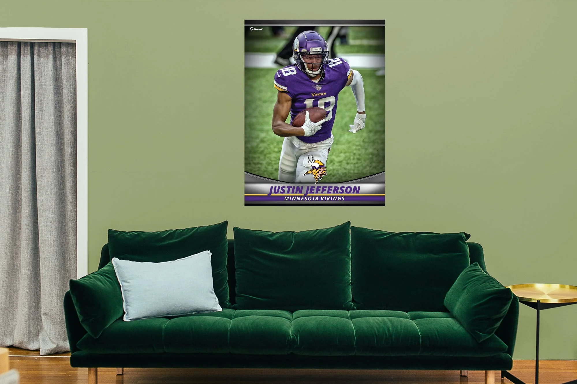 Justin Jefferson - GameStars Series - Peel & Stick Poster - Official NFL - Minnesota Vikings - Reusable Vinyl Wall Decal - Image 4