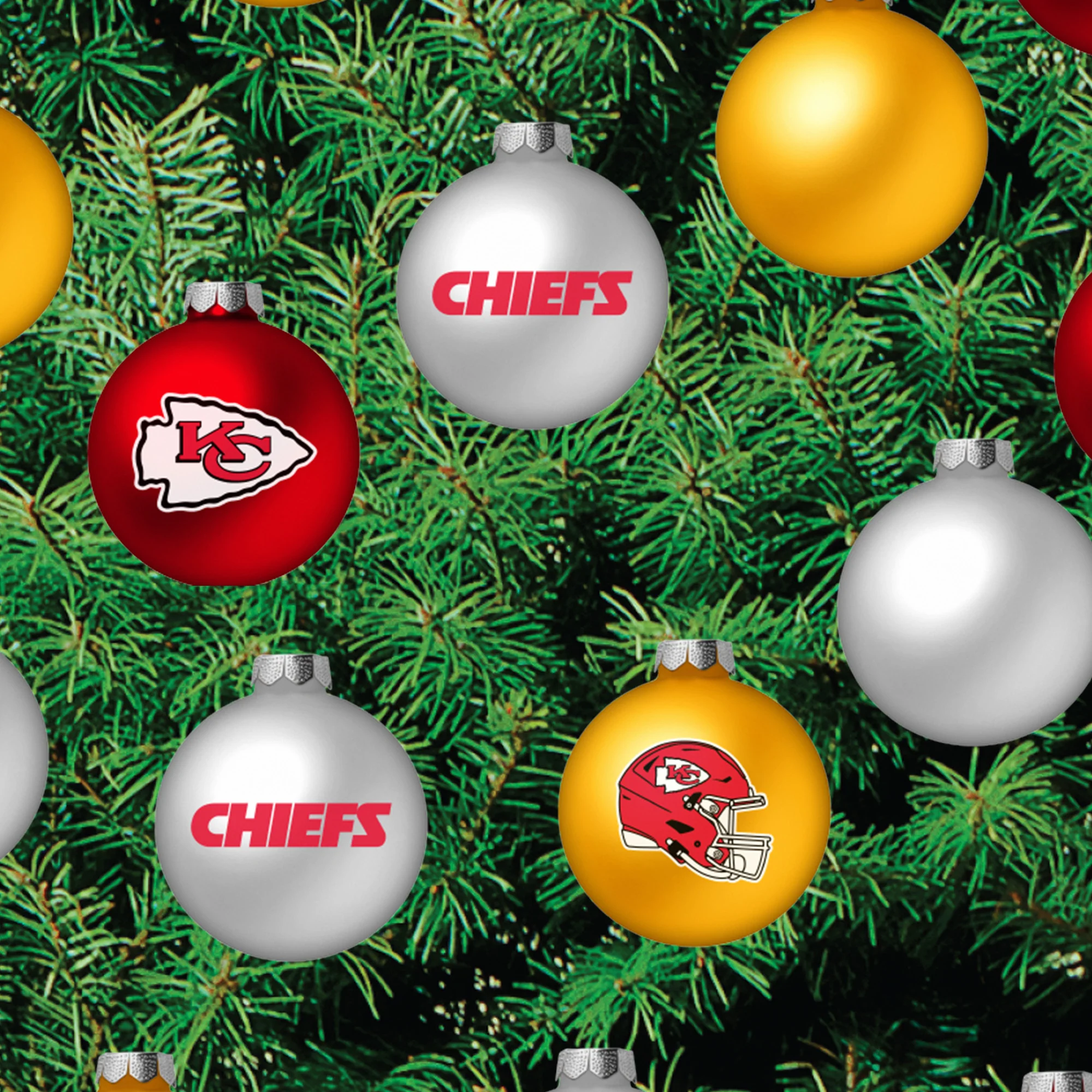 Kansas City Chiefs - Decorate Your Own Christmas Tree - Official NFL - Reusable Vinyl Wall Decals - Image 5