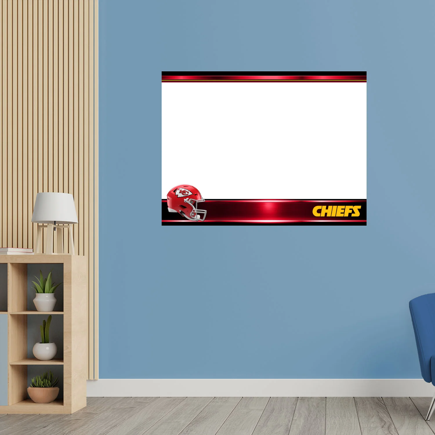 Kansas City Chiefs - Helmet - Dry Erase Whiteboard - Official NFL - Reusable Vinyl Wall Decal - Image 9