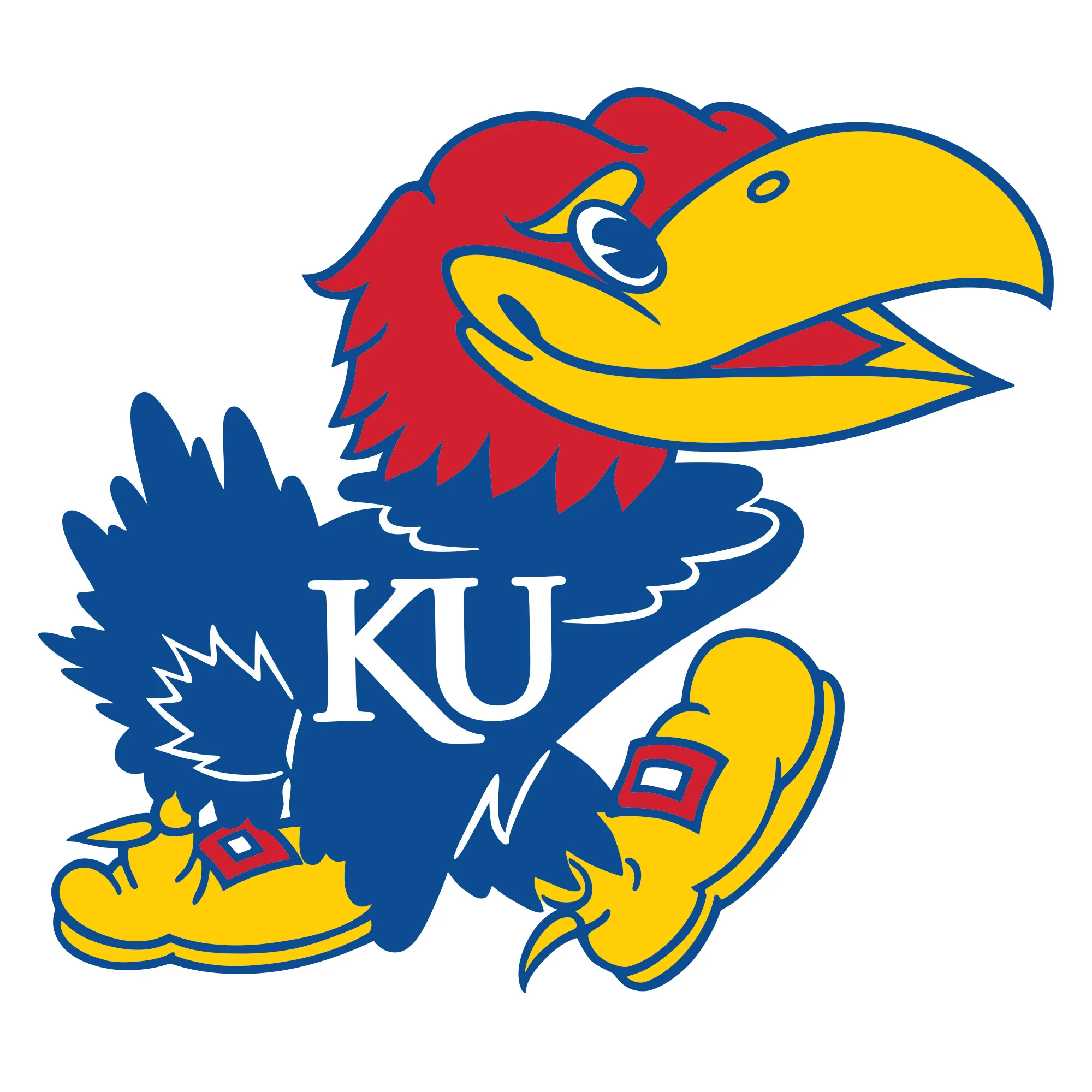 Kansas Jayhawks Logo - Big Head - Official NCAA - Foam Core Cutout - Image 5