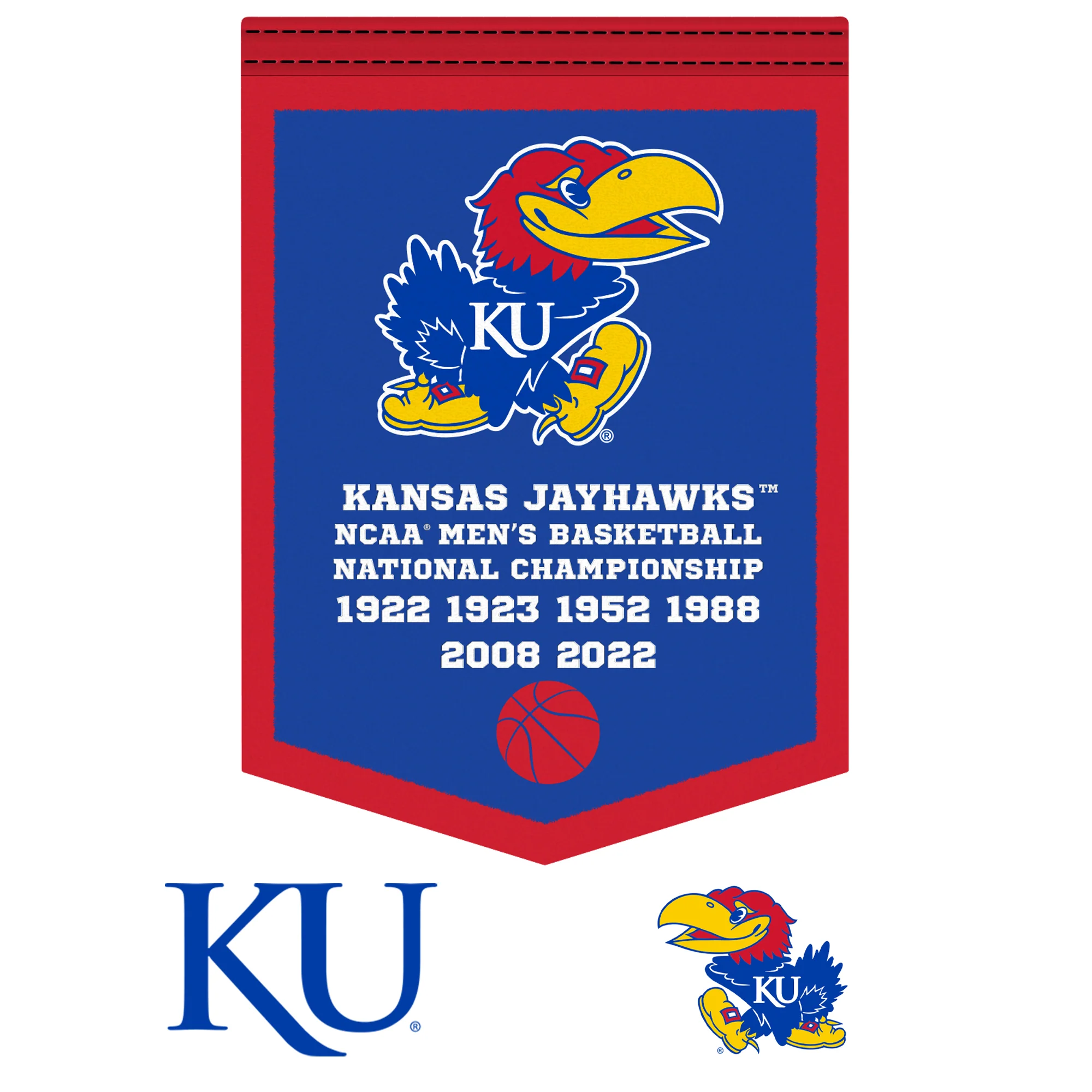 Kansas Jayhawks - RealBig 2022 Basketball Championships Banner Collection - Official NCAA - Reusable Vinyl Wall Decals - Image 2