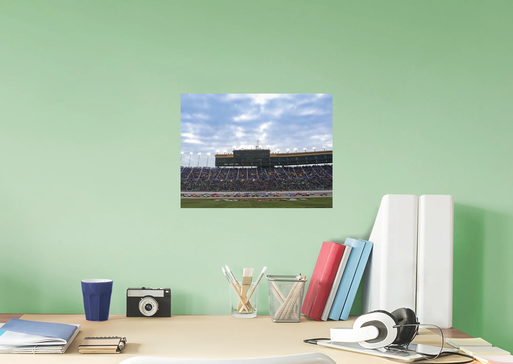 Kansas Speedway - Peel & Stick Poster - Official NASCAR - Reusable Vinyl Wall Decal - Image 6