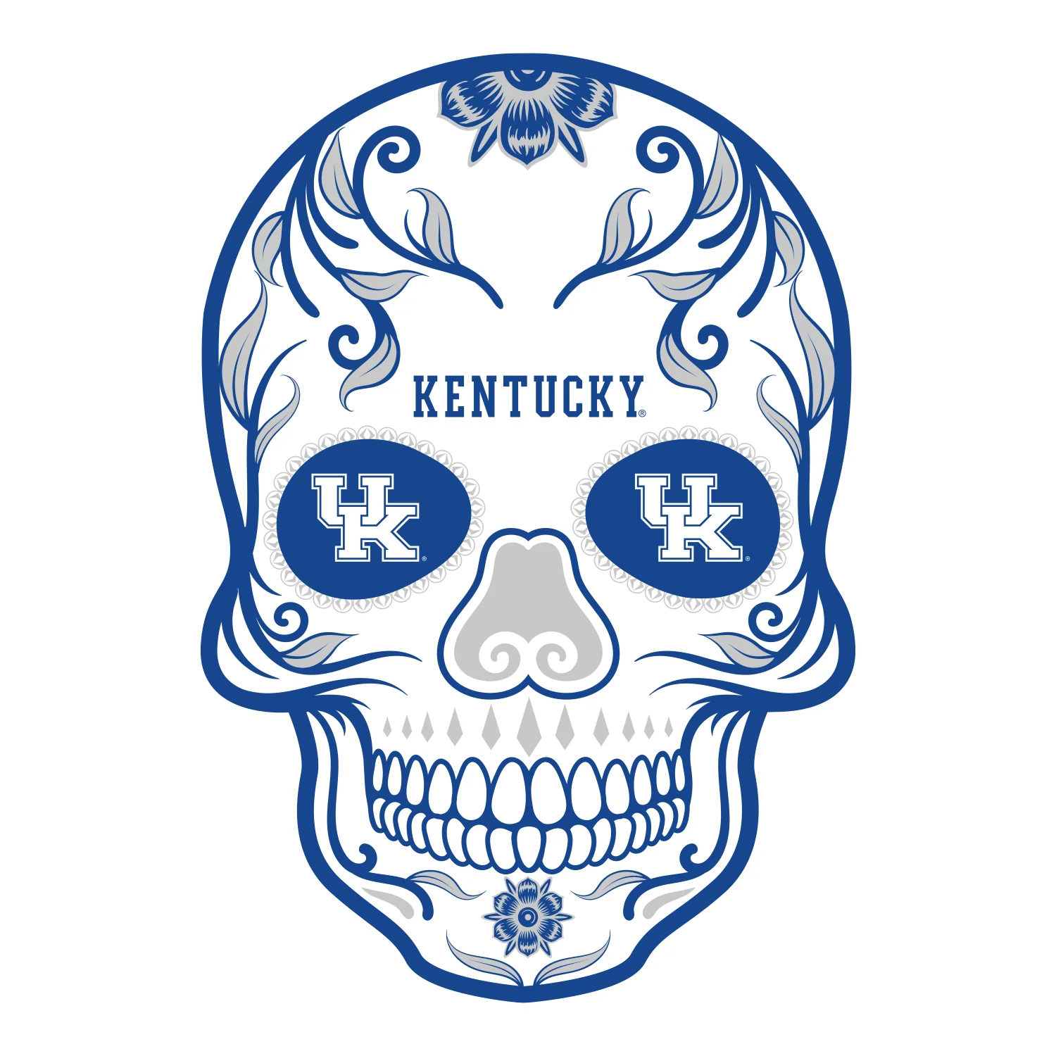 Kentucky Wildcats - Skull - Outdoor Wall Decals - Official NCAA - Scratch Resistant Alumigraphics Smooth - Image 2