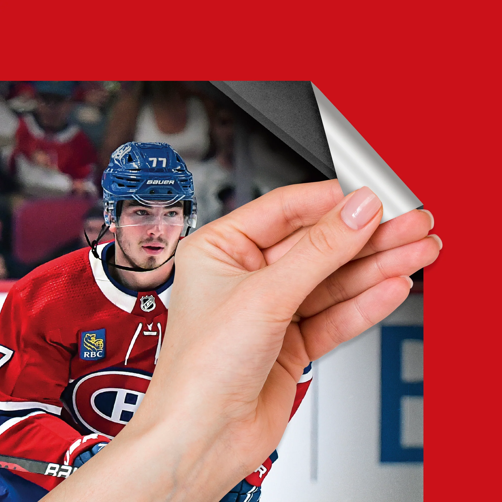 Kirby Dach - RealBig Collection - Official NHL - Montreal Canadiens - Reusable Vinyl Wall Decals - Image 5