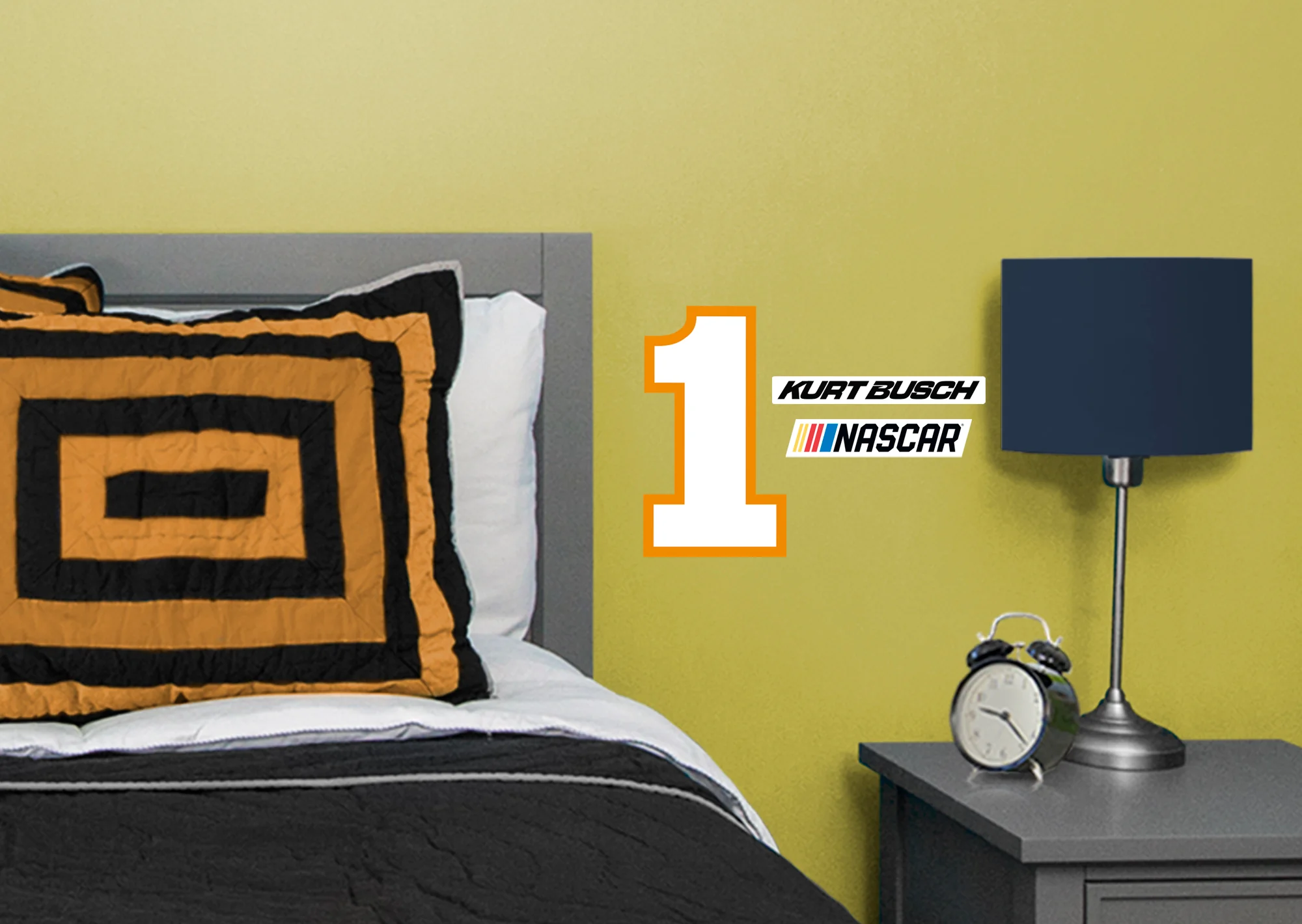 Kurt Busch #1 Logo - RealBig Collection - Official NASCAR - Reusable Vinyl Wall Decals - Image 3