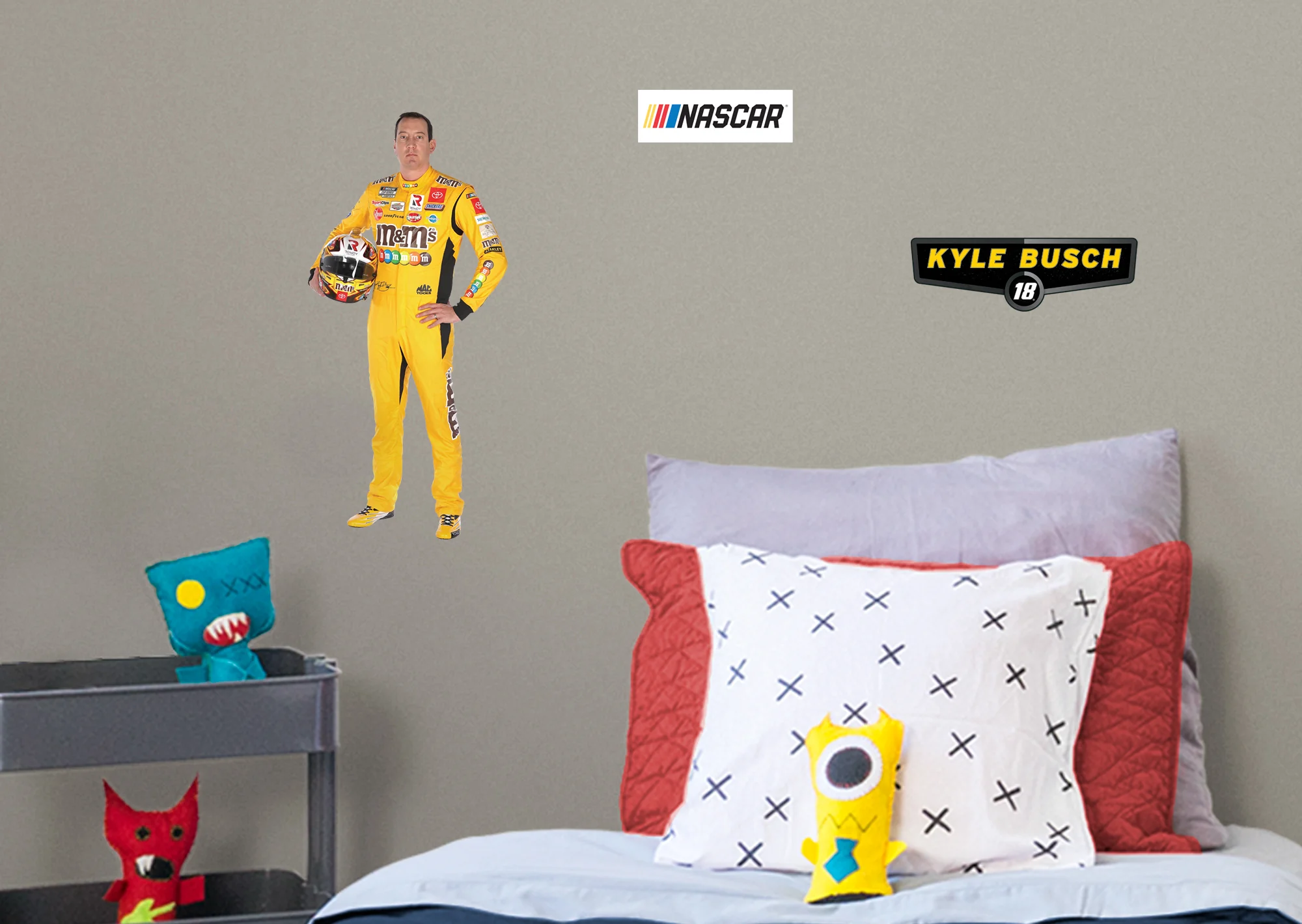 Kyle Busch - RealBig Driver Collection - Official NASCAR - Reusable Vinyl Wall Decals - Image 5