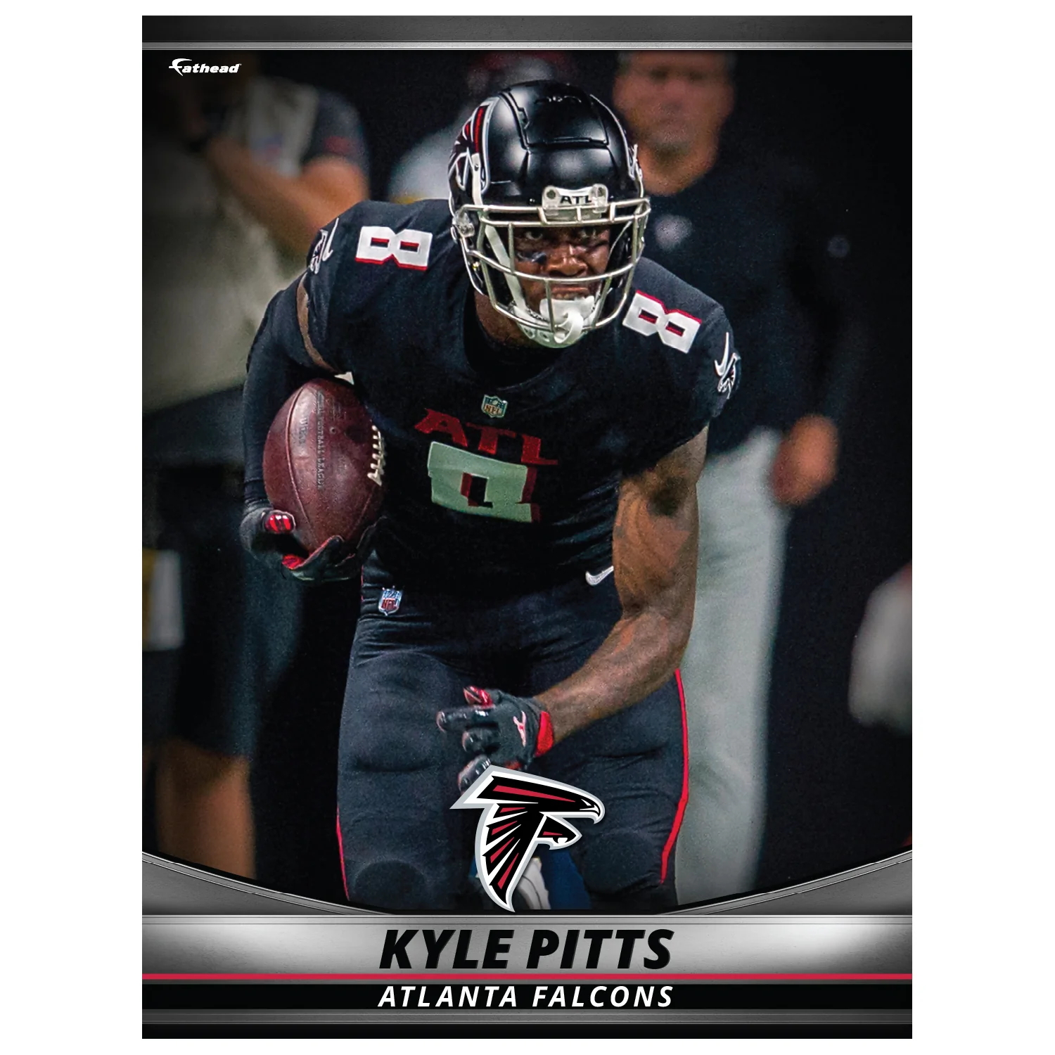 Kyle Pitts - GameStars Series - Peel & Stick Poster - Official NFL - Atlanta Falcons - Reusable Vinyl Wall Decal - Image 2