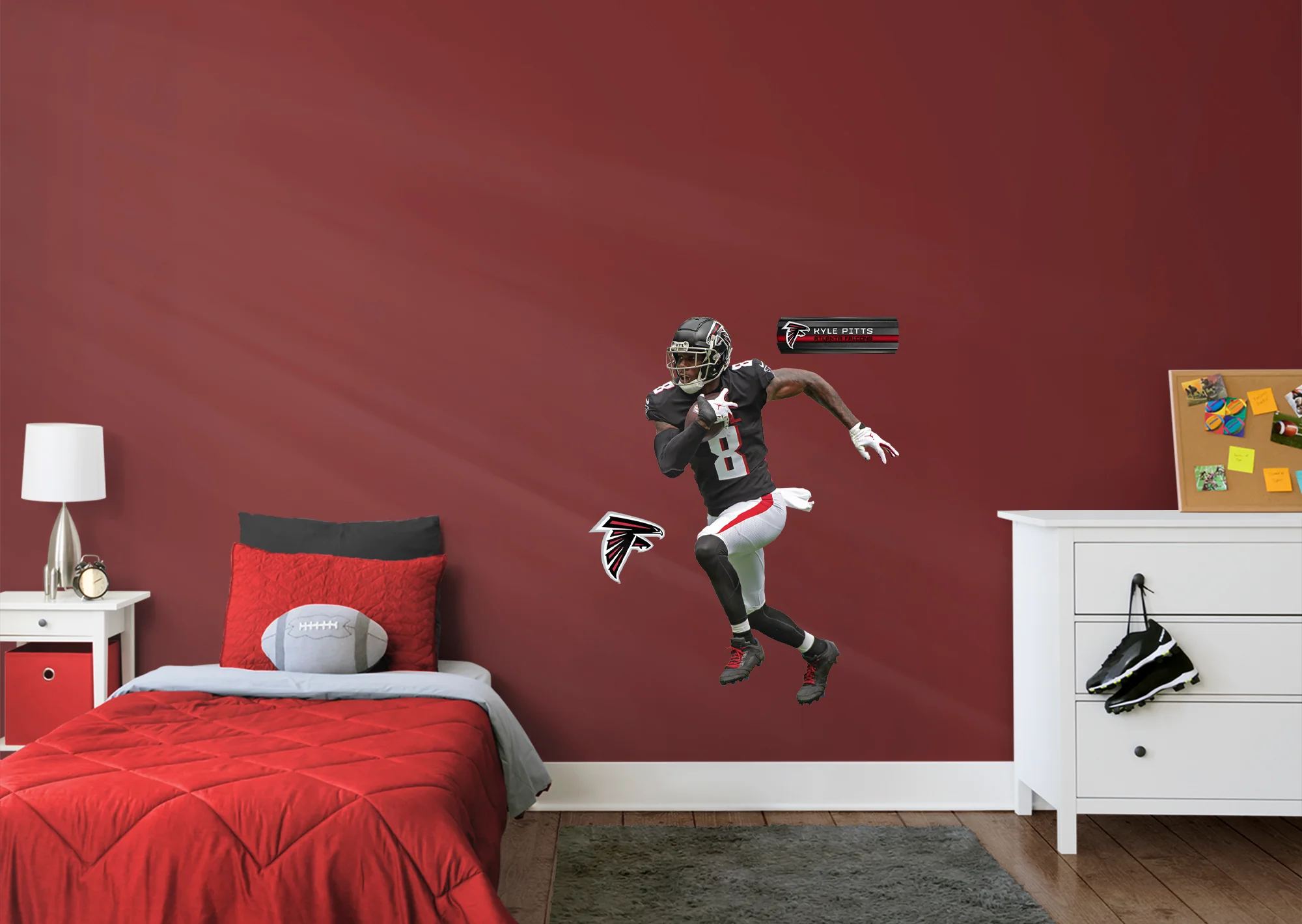 Kyle Pitts - RealBig Collection - Official NFL - Atlanta Falcons - Reusable Vinyl Wall Decals - Image 2