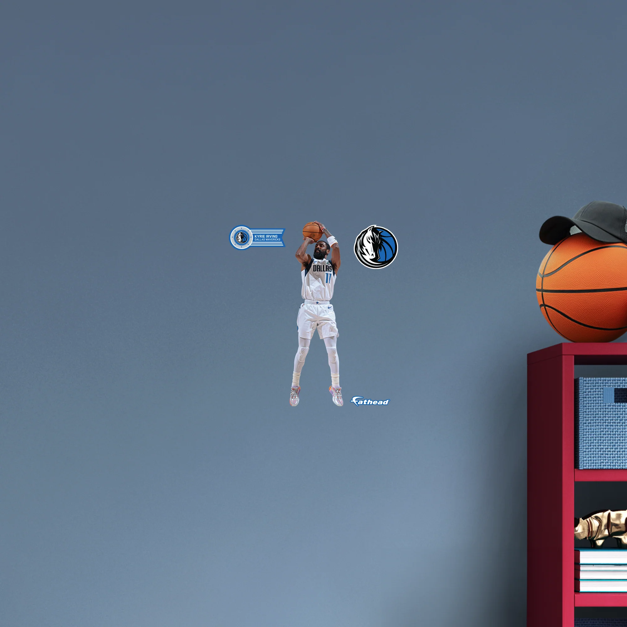 Kyrie Irving Shooting - RealBig Collection - Official NBA - Dallas Mavericks - Reusable Vinyl Wall Decals - Image 7