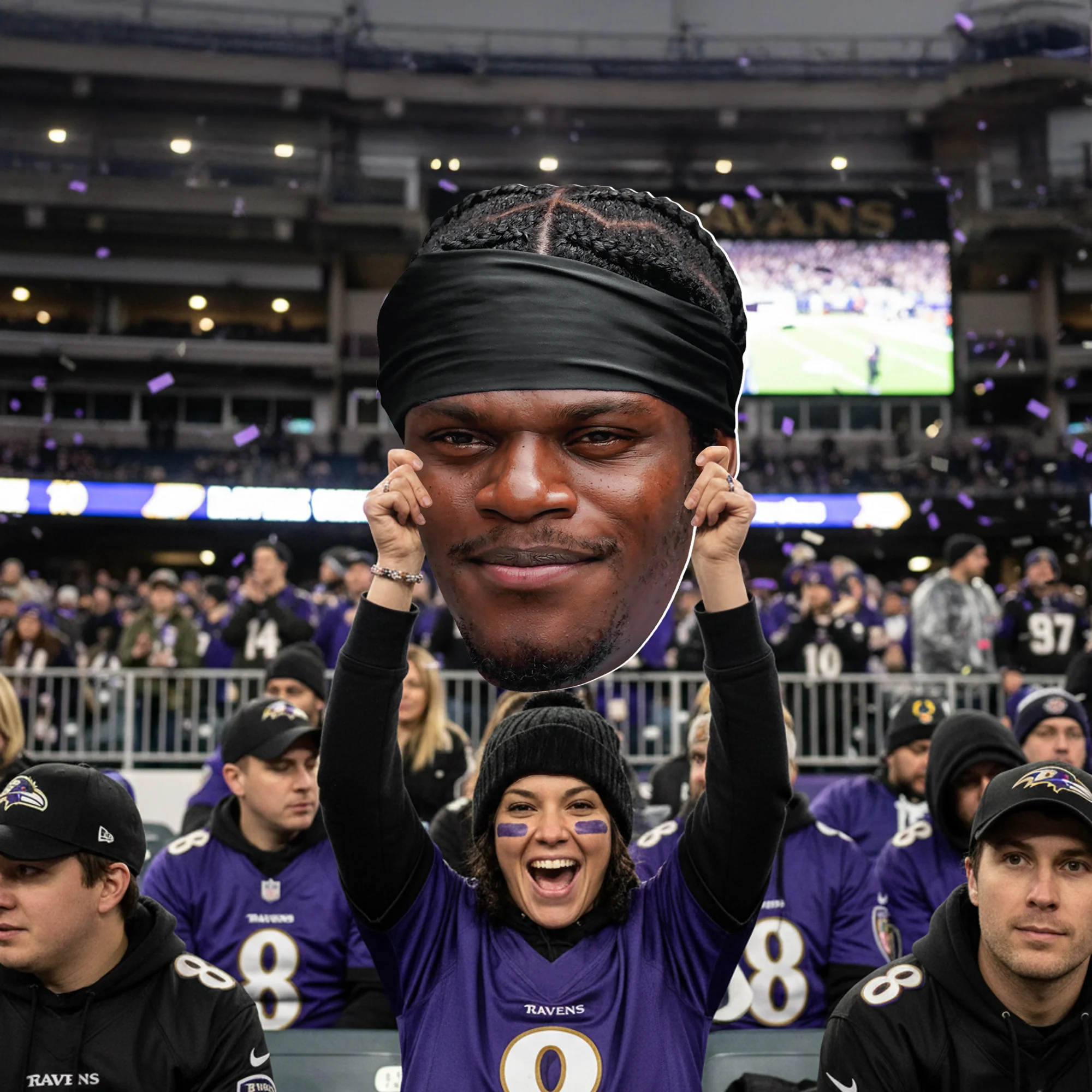 Lamar Jackson - Big Head - Official NFLPA - Baltimore Ravens - Foam Core Cutout - Image 4