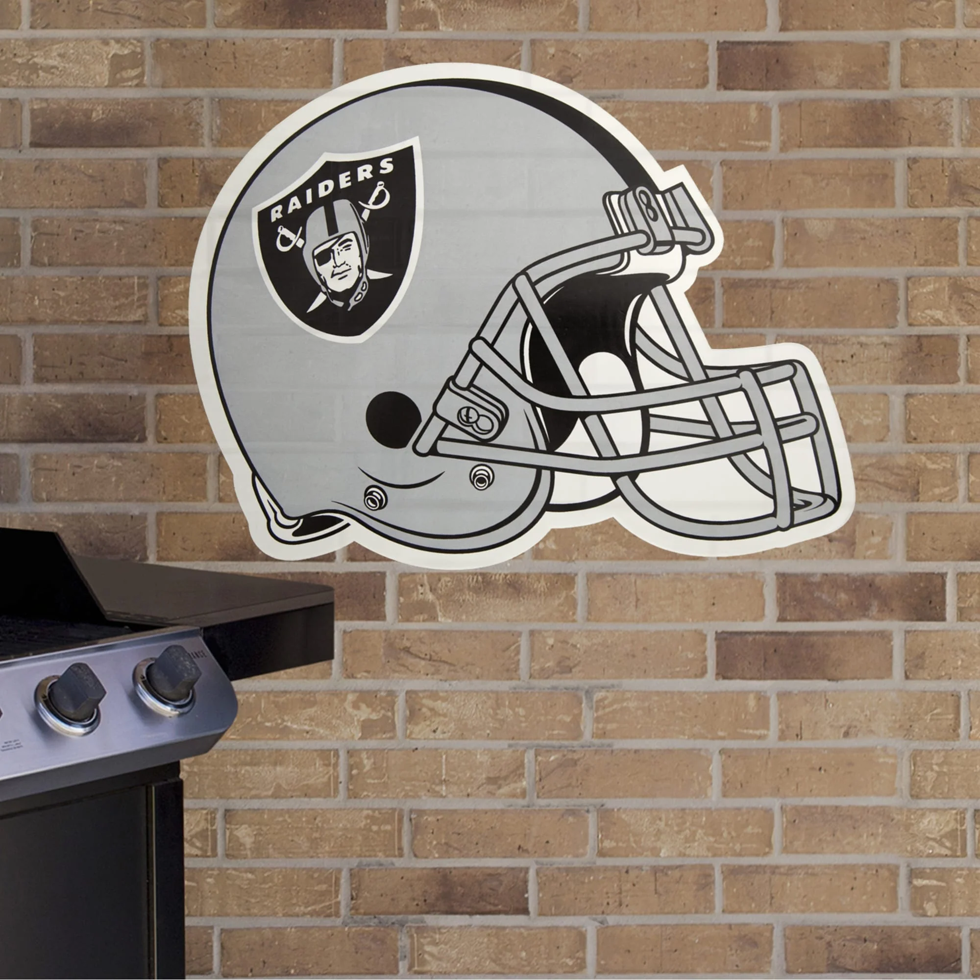 Las Vegas Raiders - Helmet - Outdoor Wall Decal - Official NFL - Scratch Resistant Alumigraphics Smooth