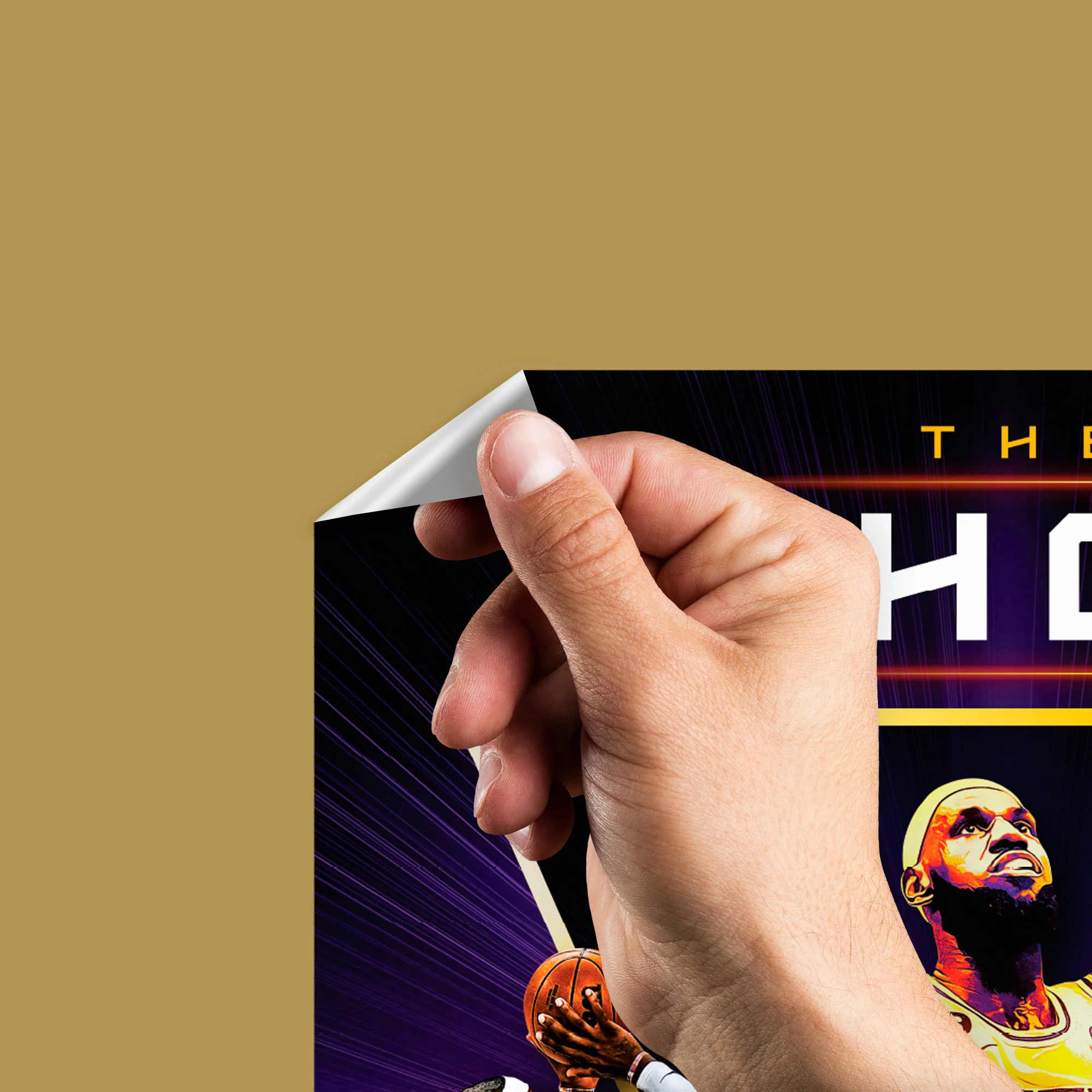 LeBron James - All-Time Scoring Leader Shot - Peel & Stick Poster - Official NBA - Los Angeles Lakers - Reusable Vinyl Wall Decal - Image 3