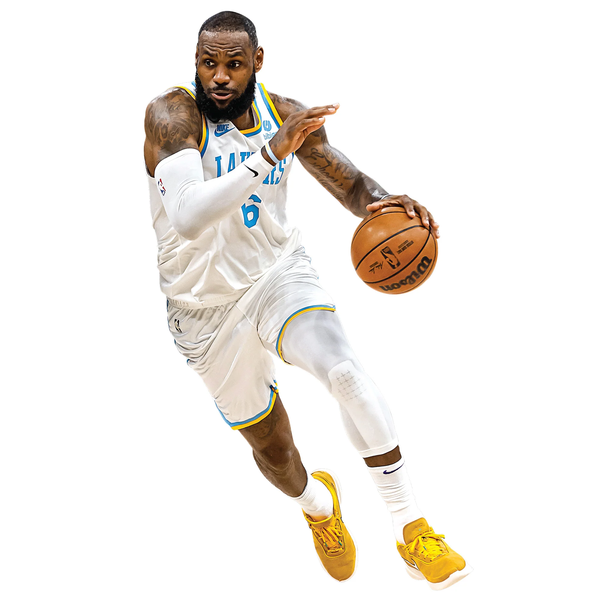 LeBron James - RealBig Classic Jersey Collection - Official NBA - Los Angeles Lakers - Reusable Vinyl Wall Decals - Image 5