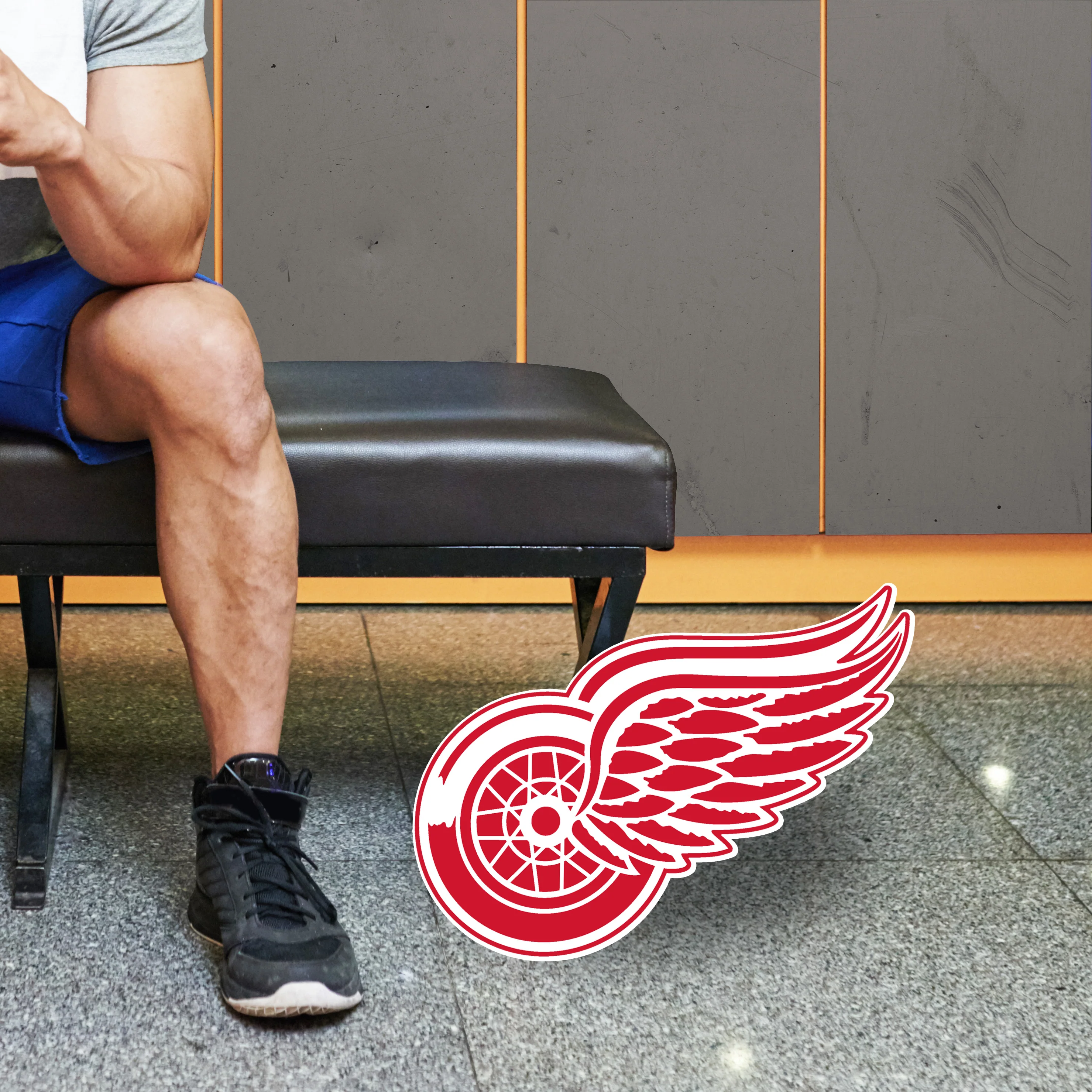 Logo - Big Head - Official NHL - Detroit Red Wings - Foam Core Cutout - Image 2