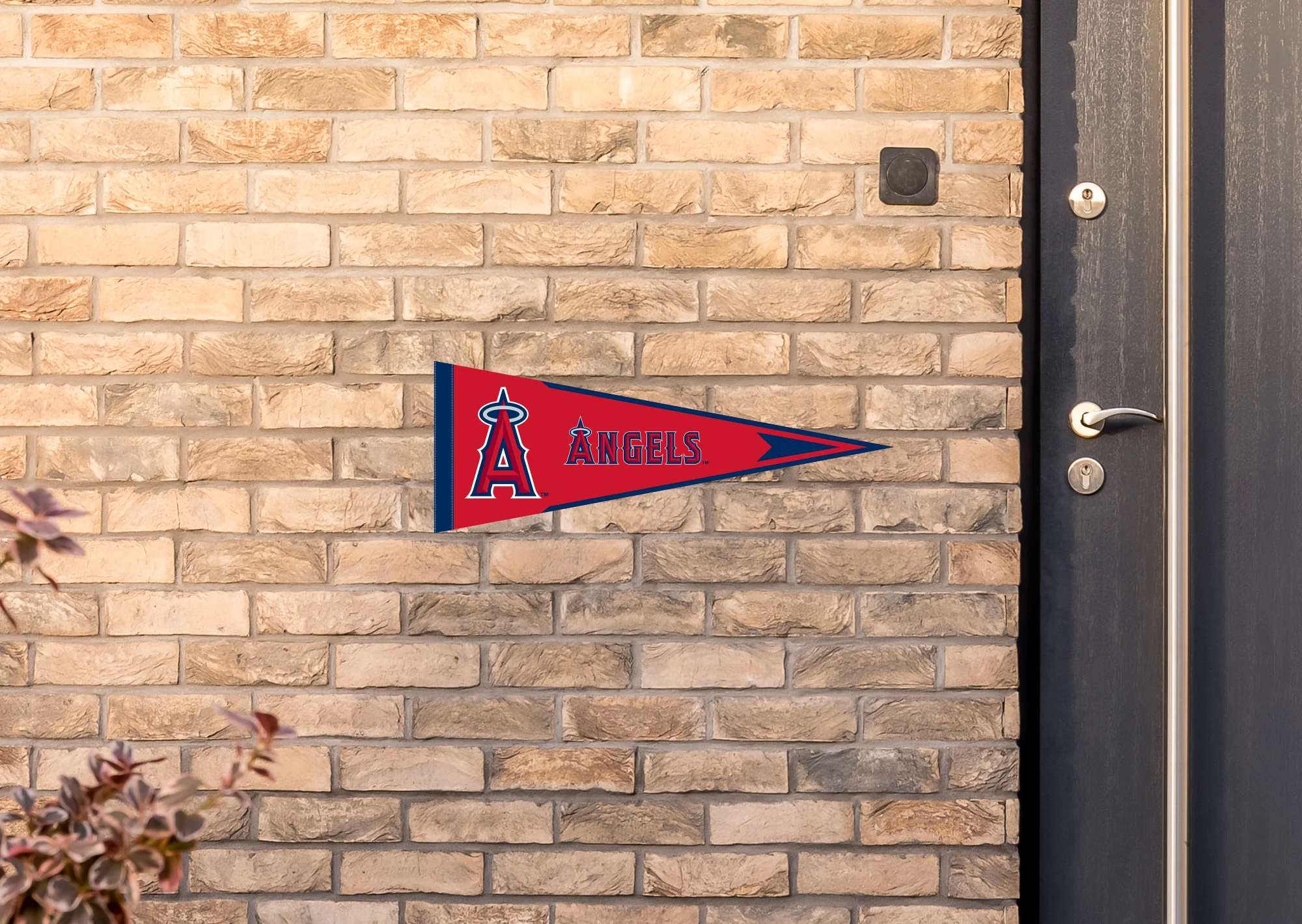 Los Angeles Angels - Pennant - Outdoor Wall Decal - Official MLB - Scratch Resistant Alumigraphics Smooth