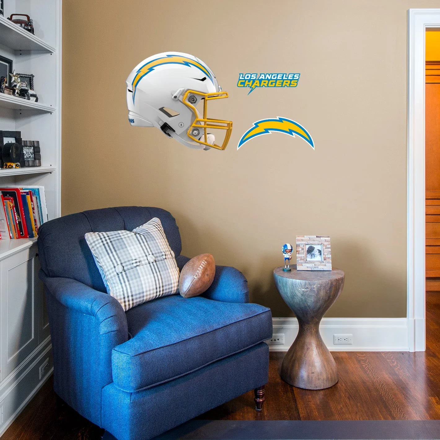 Los Angeles Chargers - RealBig Helmet Collection - Official NFL - Reusable Vinyl Wall Decals #2 - Image 3