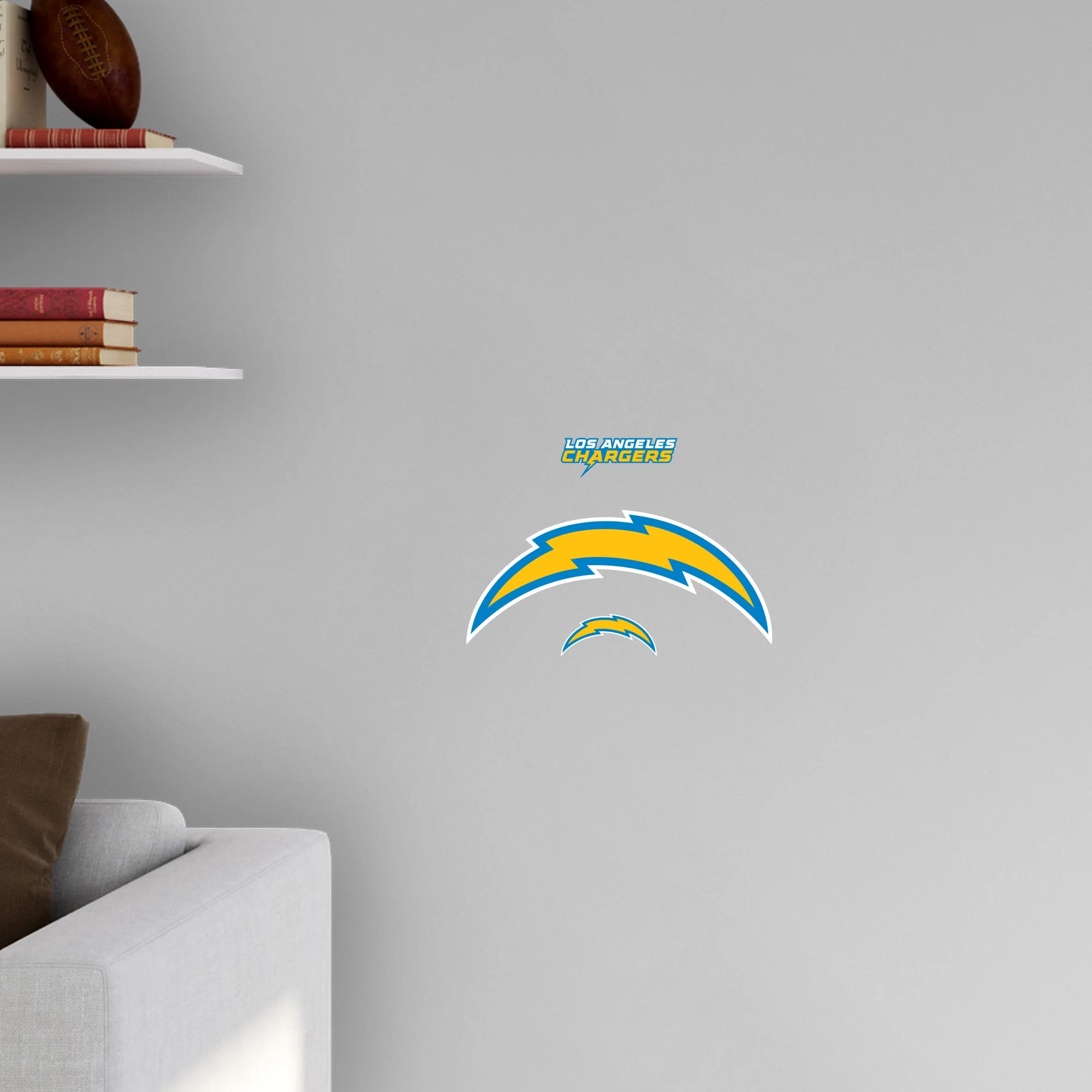 Los Angeles Chargers - RealBig Logo Collection - Official NFL - Reusable Vinyl Wall Decals #2 - Image 5