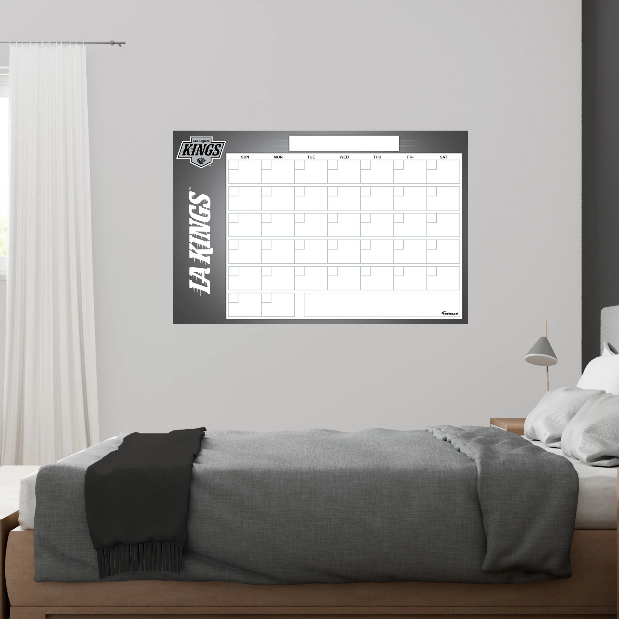 Los Angeles Kings - Dry Erase Calendar - Official NHL - Reusable Vinyl Wall Decal - Image 2