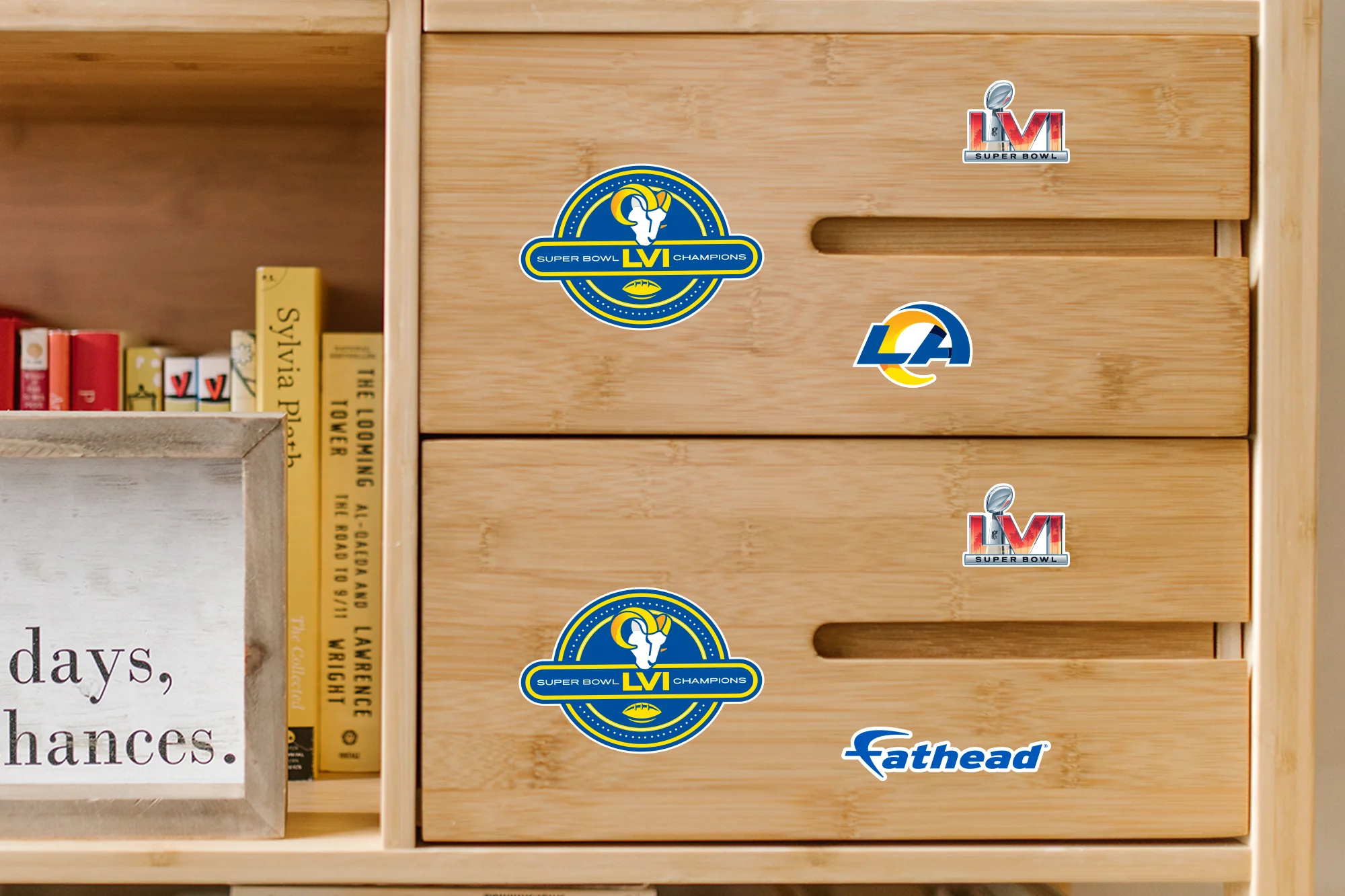 Los Angeles Rams - 5 Logo Minis (Mixed Sizes) - Official NFL - Super Bowl LVI Champions - Reusable Vinyl Decals - Image 2