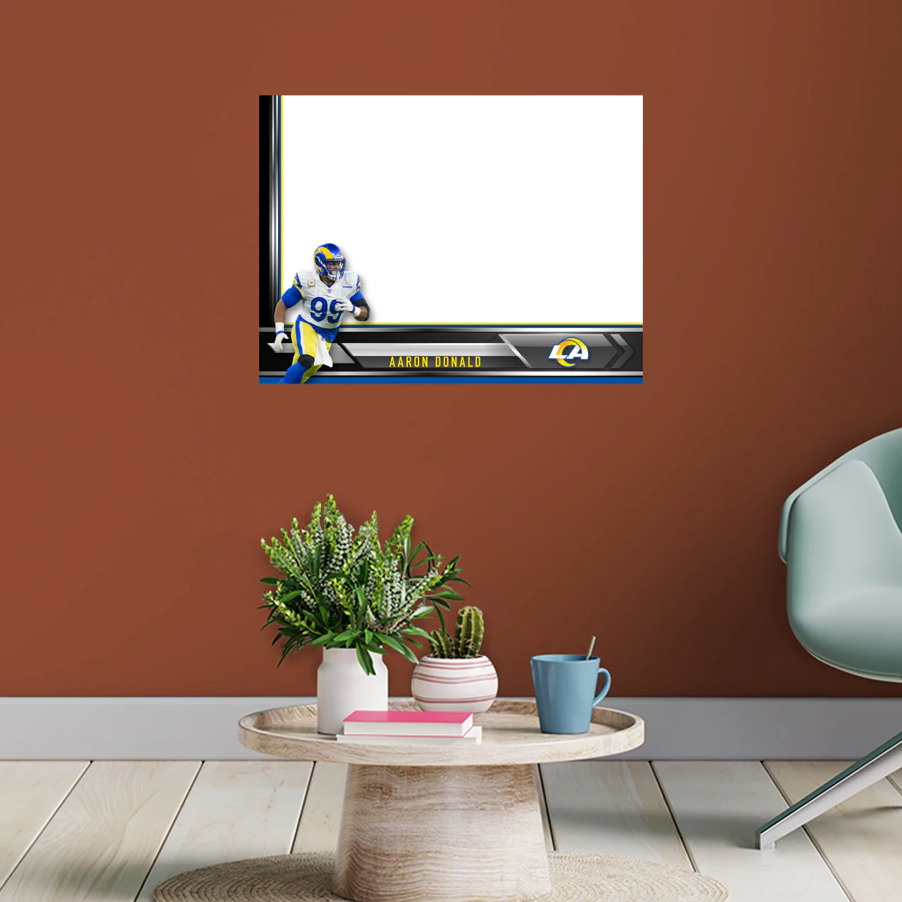 Los Angeles Rams - Aaron Donald - Dry Erase Whiteboard - Official NFL - Reusable Vinyl Wall Decal - Image 6