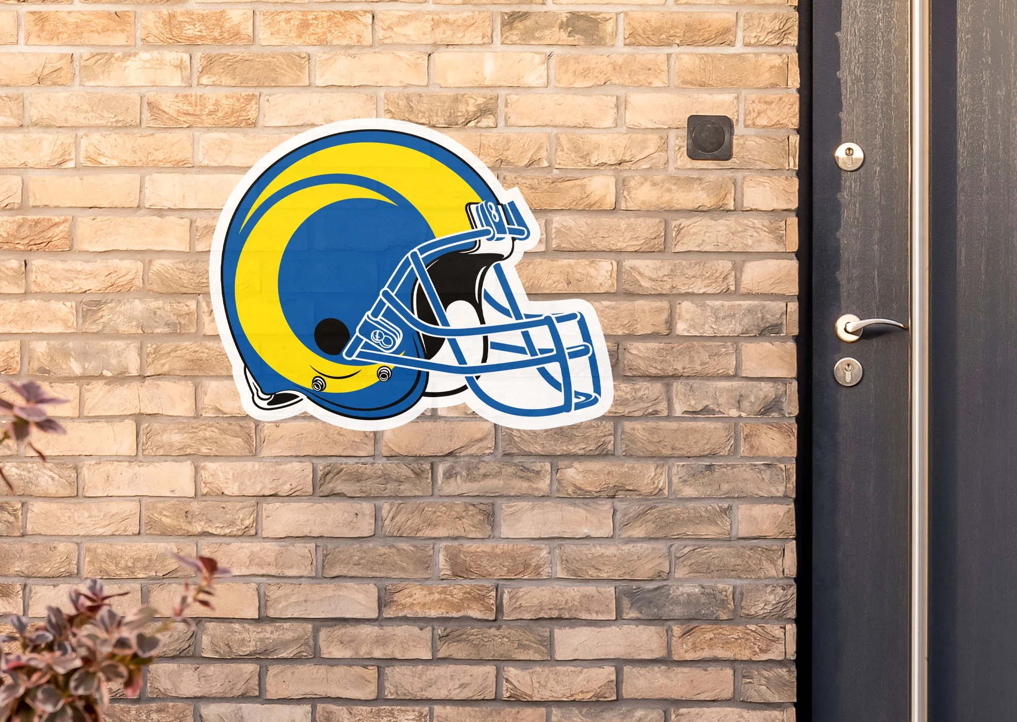 Los Angeles Rams - Helmet - Outdoor Wall Decals - Official NFL - Scratch Resistant Alumigraphics Smooth