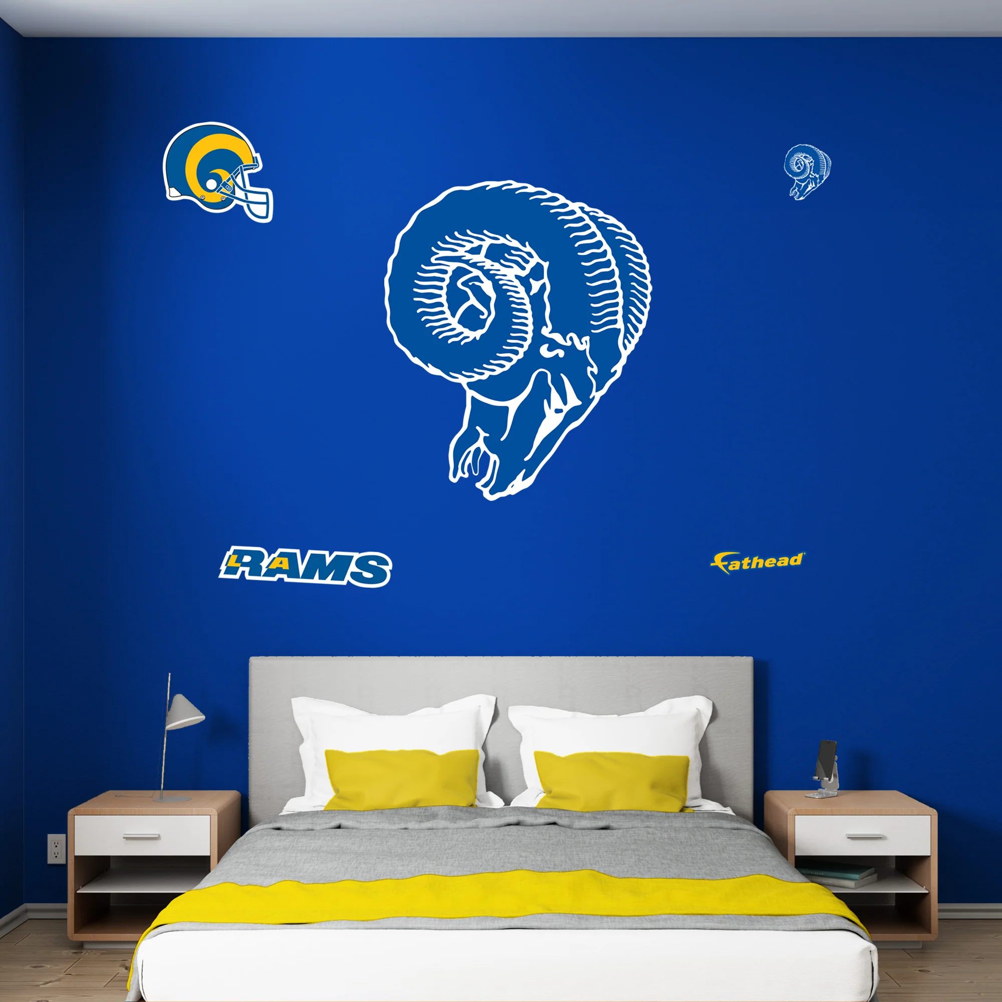 Los Angeles Rams - RealBig Classic Logo Collection - Official NFL - Reusable Vinyl Wall Decals - Image 3