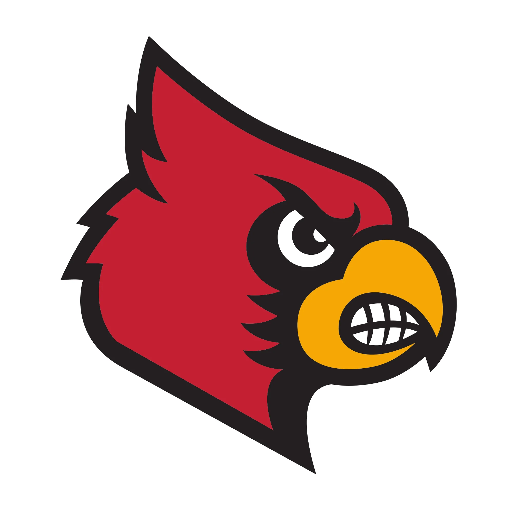 Louisville Cardinals Logo - Big Head - Official NCAA - Foam Core Cutout - Image 2